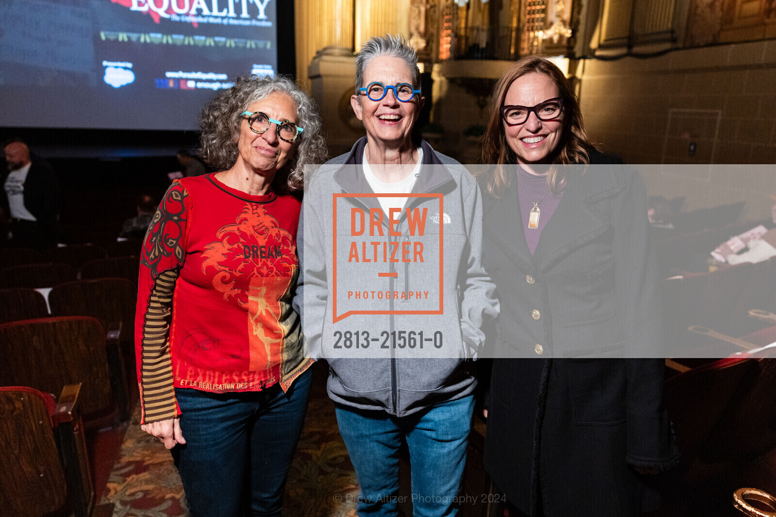 Jeany Duncan, Jeanine Nicholson, Elaine Forbes, 20th Anniversary Celebration Screening of PURSUIT OF EQUALITY, The Castro Theatre. 429 Castro St, SF, CA 94114 US, February 1st, 2024, Photo #2813-21561-0 Jeany Duncan, Jeanine Nicholson, Elaine Forbes, Photo #2813-21561-0