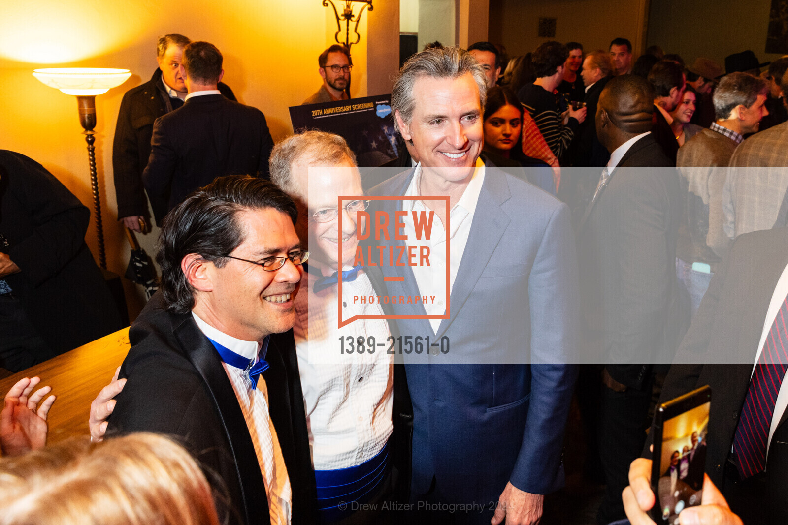John Lewis, Stuart Gaffney, Gavin Newsom, 20th Anniversary Celebration Screening of PURSUIT OF EQUALITY, The Castro Theatre. 429 Castro St, SF, CA 94114 US, February 1st, 2024, Photo #1389-21561-0 John Lewis, Stuart Gaffney, Gavin Newsom, Photo #1389-21561-0