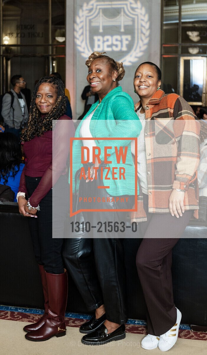 Lau-Rene Manuel, Karen Hill, Black 2 San Francisco Closing Reception 2024, SF City Hall North Light Court. 1 Dr Carlton B Goodlett Pl, SF, CA 94102 US, February 2nd, 2024, Photo #1310-21563-0 Lau-Rene Manuel, Karen Hill, Photo #1310-21563-0