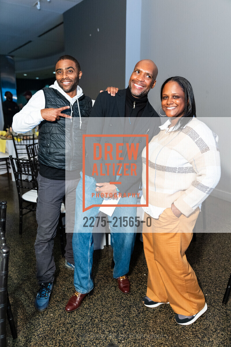 Kevin Parker, Antoine Phillips, Adia Smith Parker, Black 2 San Francisco - HBCU Convening 2024, War Memorial Veterans Building - Wilsey Center | Taube Theater. 401 Van Ness Ave, SF, CA 94102 US, Photo #2275-21565-0 Kevin Parker, Antoine Phillips, Adia Smith Parker, Photo #2275-21565-0