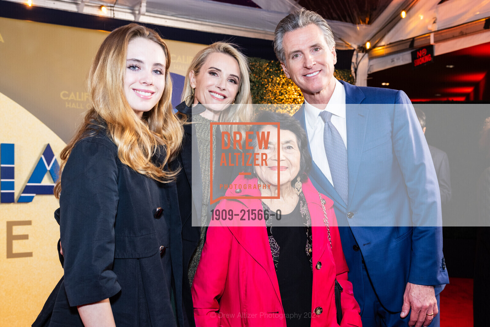 Montana Newsom, Gavin Newsom, Jennifer Siebel, Dolores Huerta, Photo #1909-21566-0