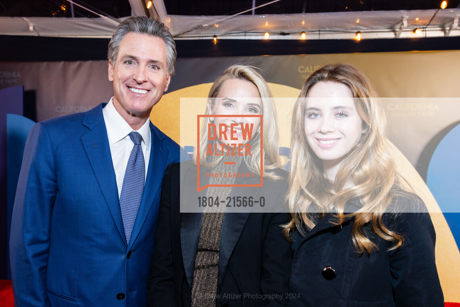 Gavin Newsom, Jennifer Siebel, Montana Newsom, 17th Annual California Hall Of Fame, California Museum. 1020 O St, Sacramento, CA 95814 US, February 6th, 2024, Photo #1804-21566-0 Gavin Newsom, Jennifer Siebel, Montana Newsom, Photo #1804-21566-0