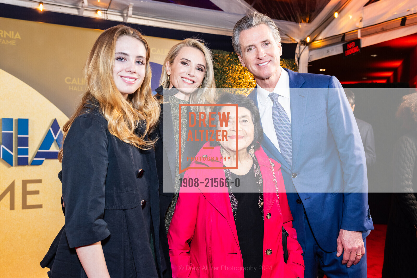 Montana Newsom, Gavin Newsom, Jennifer Siebel, Dolores Huerta, 17th Annual California Hall Of Fame, California Museum. 1020 O St, Sacramento, CA 95814 US, February 6th, 2024, Photo #1908-21566-0 Montana Newsom, Gavin Newsom, Jennifer Siebel, Dolores Huerta, Photo #1908-21566-0