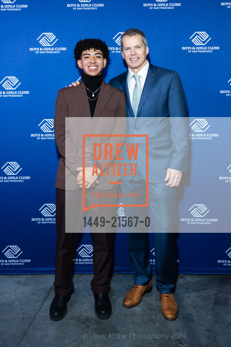 Diego, Rob Connolly, Boys and Girls Clubs of San Francisco "Youth Of The Year", Chase Center. 1 Warriors Way, SF, CA 94158 US, February 7th, 2024, Photo #1449-21567-0 Diego, Rob Connolly, Photo #1449-21567-0