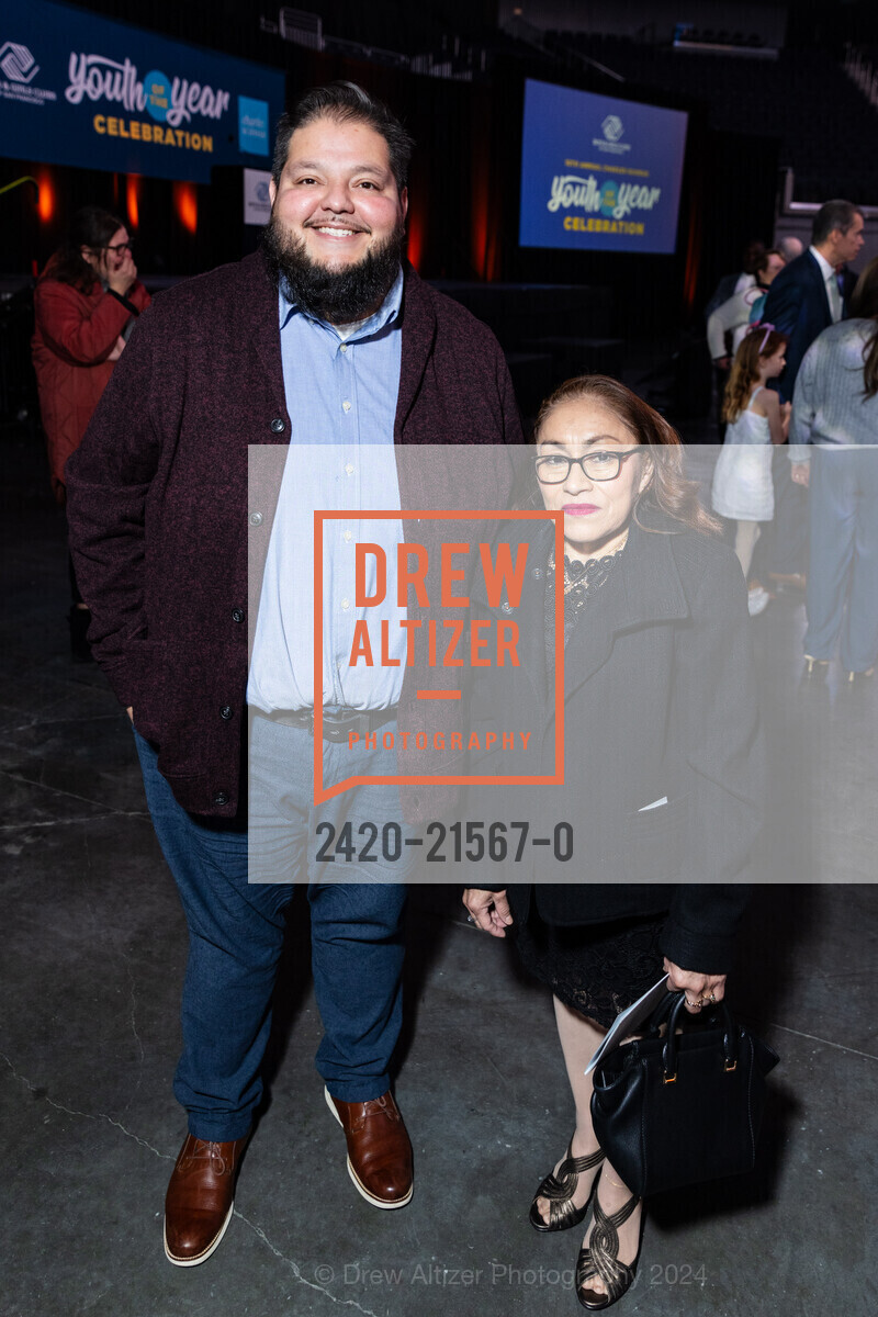 Oscar Rodriguez, Guadalupe Yah Puc, Boys and Girls Clubs of San Francisco "Youth Of The Year", Chase Center. 1 Warriors Way, SF, CA 94158 US, February 7th, 2024, Photo #2420-21567-0 Oscar Rodriguez, Guadalupe Yah Puc, Photo #2420-21567-0