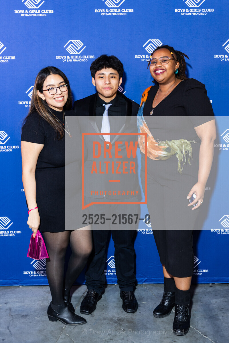 Martha Lopez, Angel, Xiomara Hooker, Boys and Girls Clubs of San Francisco "Youth Of The Year", Chase Center. 1 Warriors Way, SF, CA 94158 US, February 7th, 2024, Photo #2525-21567-0 Martha Lopez, Angel, Xiomara Hooker, Photo #2525-21567-0
