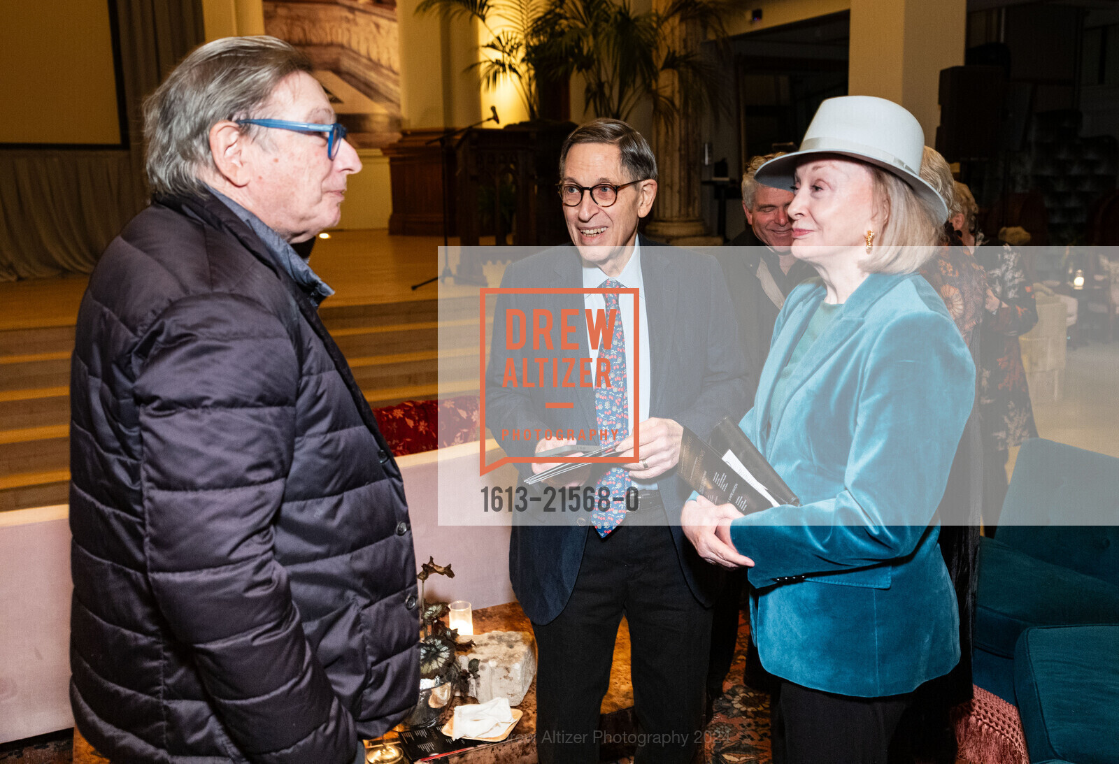 Michael Tilson Thomas, Fred Gans, Shelby Gans, San Francisco Arts Medallion, Saint Joseph's Arts Society. 1401 Howard St, SF, CA 94103 US, February 7th, 2024, Photo #1613-21568-0 Michael Tilson Thomas, Fred Gans, Shelby Gans, Photo #1613-21568-0