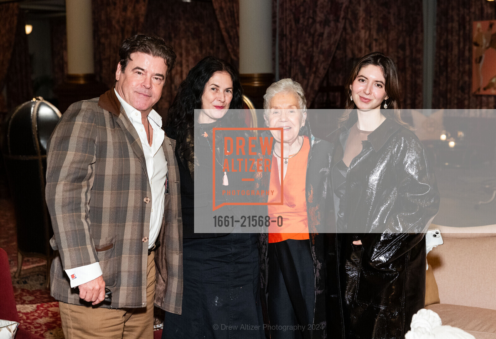 David Schendel, Florentina Mocanu-Schendel, Anita Denz, Davia Schendel, San Francisco Arts Medallion, Saint Joseph's Arts Society. 1401 Howard St, SF, CA 94103 US, February 7th, 2024, Photo #1661-21568-0 David Schendel, Florentina Mocanu-Schendel, Anita Denz, Davia Schendel, Photo #1661-21568-0