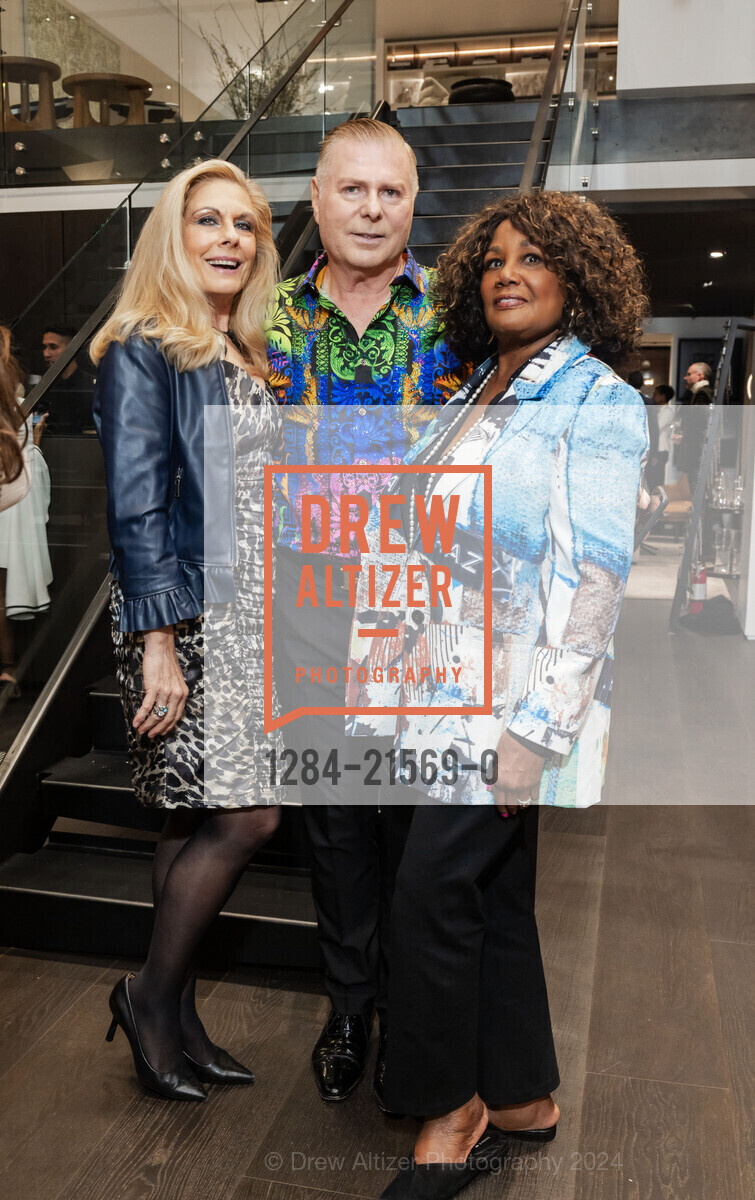 Jacqueline Jacoby, Charles Baker III, Carolyn Tyler, Haute Living Launch Party at PoliformSF, Poliform San Francisco. 195 Rhode Island St, SF, CA 94103 US, February 7th, 2024, Photo #1284-21569-0 Jacqueline Jacoby, Charles Baker III, Carolyn Tyler, Photo #1284-21569-0