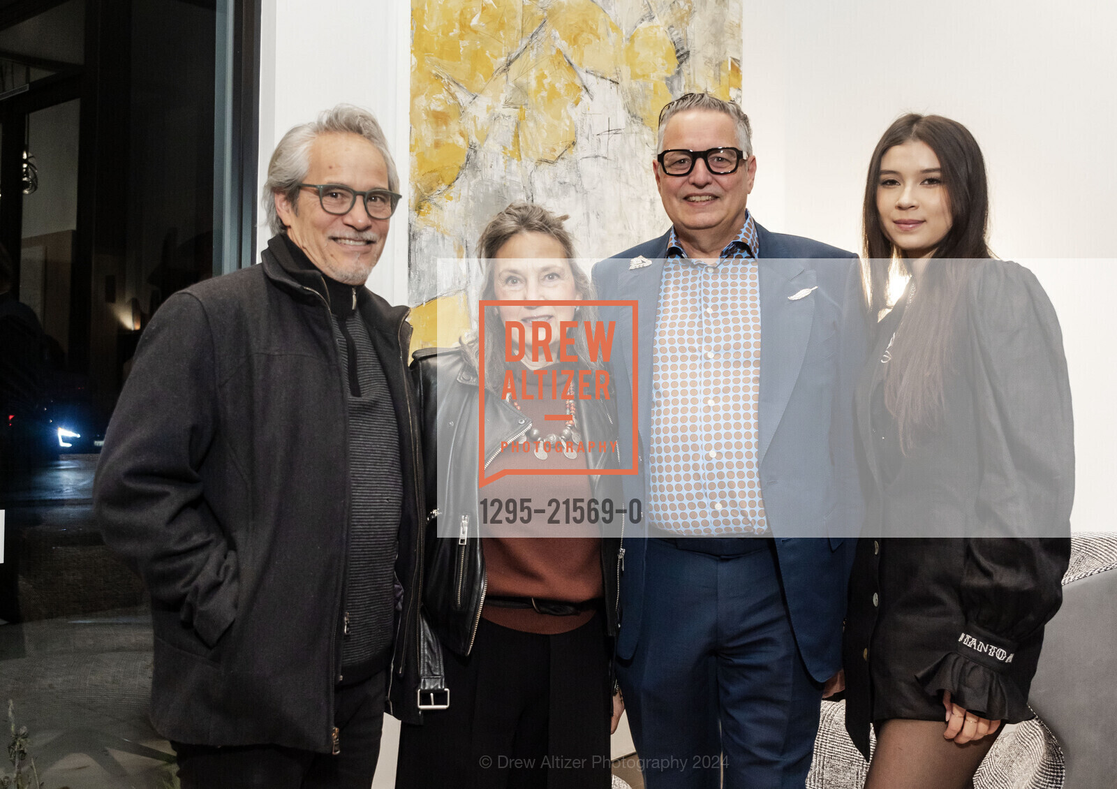 Norman Vickroy, Barbara Turpin-Vickroy, Vernon Applegate, Sheriann Glab, Haute Living Launch Party at PoliformSF, Poliform San Francisco. 195 Rhode Island St, SF, CA 94103 US, February 7th, 2024, Photo #1295-21569-0 Norman Vickroy, Barbara Turpin-Vickroy, Vernon Applegate, Sheriann Glab, Photo #1295-21569-0