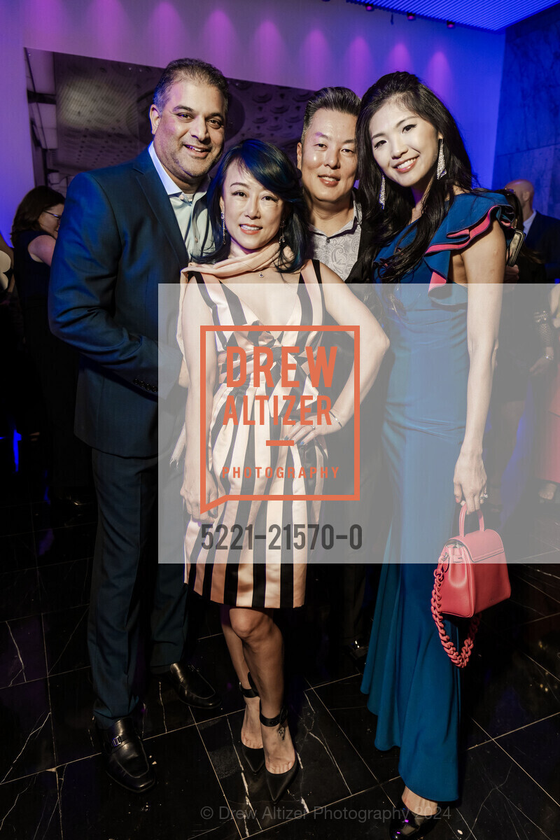 Alvin Da Costa, Gigi Da Costa, Howard Chi, Alice Chi, Hearts in SF 20th Anniversary Gala, The Conservatory at One Sansome. One Sansome St, San Francisco, CA 94104, United States, February 8th, 2024, Photo #5221-21570-0 Alvin Da Costa, Gigi Da Costa, Howard Chi, Alice Chi, Photo #5221-21570-0