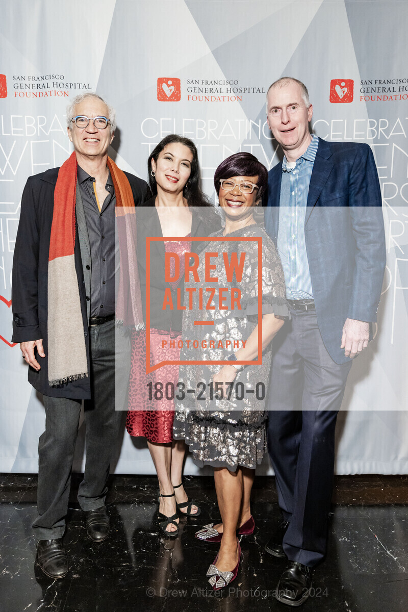Roger Low, Chelsea Eng, Candace Sue, Robert Hoffmeister, Hearts in SF 20th Anniversary Gala, The Conservatory at One Sansome. One Sansome St, San Francisco, CA 94104, United States, February 8th, 2024, Photo #1803-21570-0 Roger Low, Chelsea Eng, Candace Sue, Robert Hoffmeister, Photo #1803-21570-0