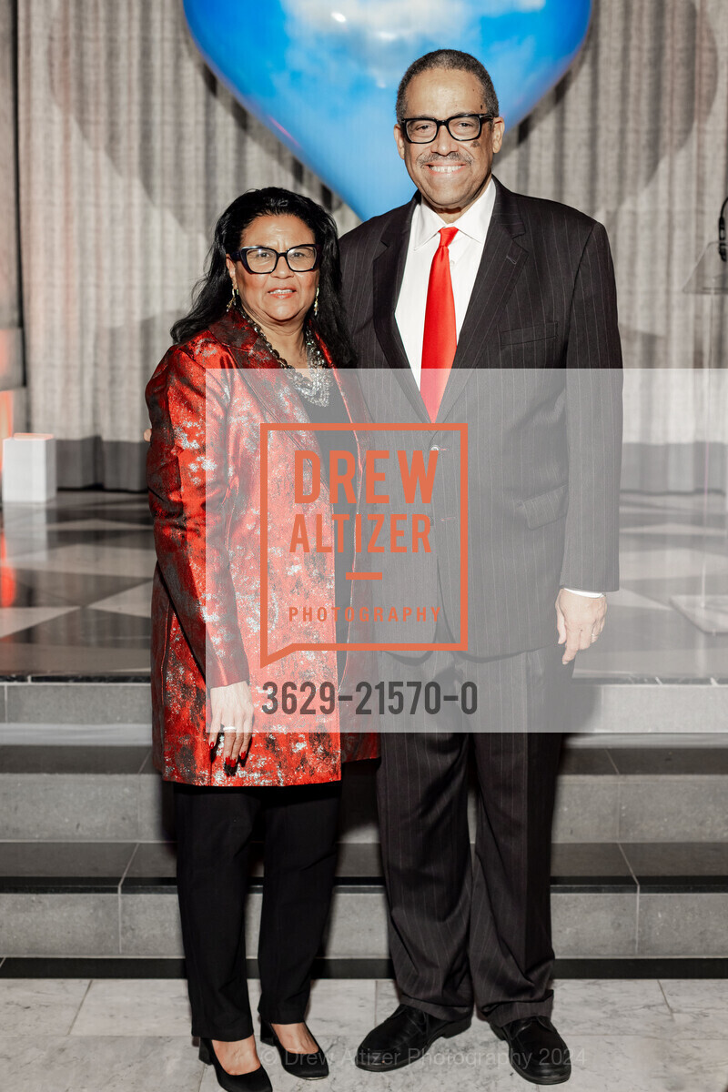 Gillian Otway, Andre Campbell, Hearts in SF 20th Anniversary Gala, The Conservatory at One Sansome. One Sansome St, San Francisco, CA 94104, United States, February 8th, 2024, Photo #3629-21570-0 Gillian Otway, Andre Campbell, Photo #3629-21570-0