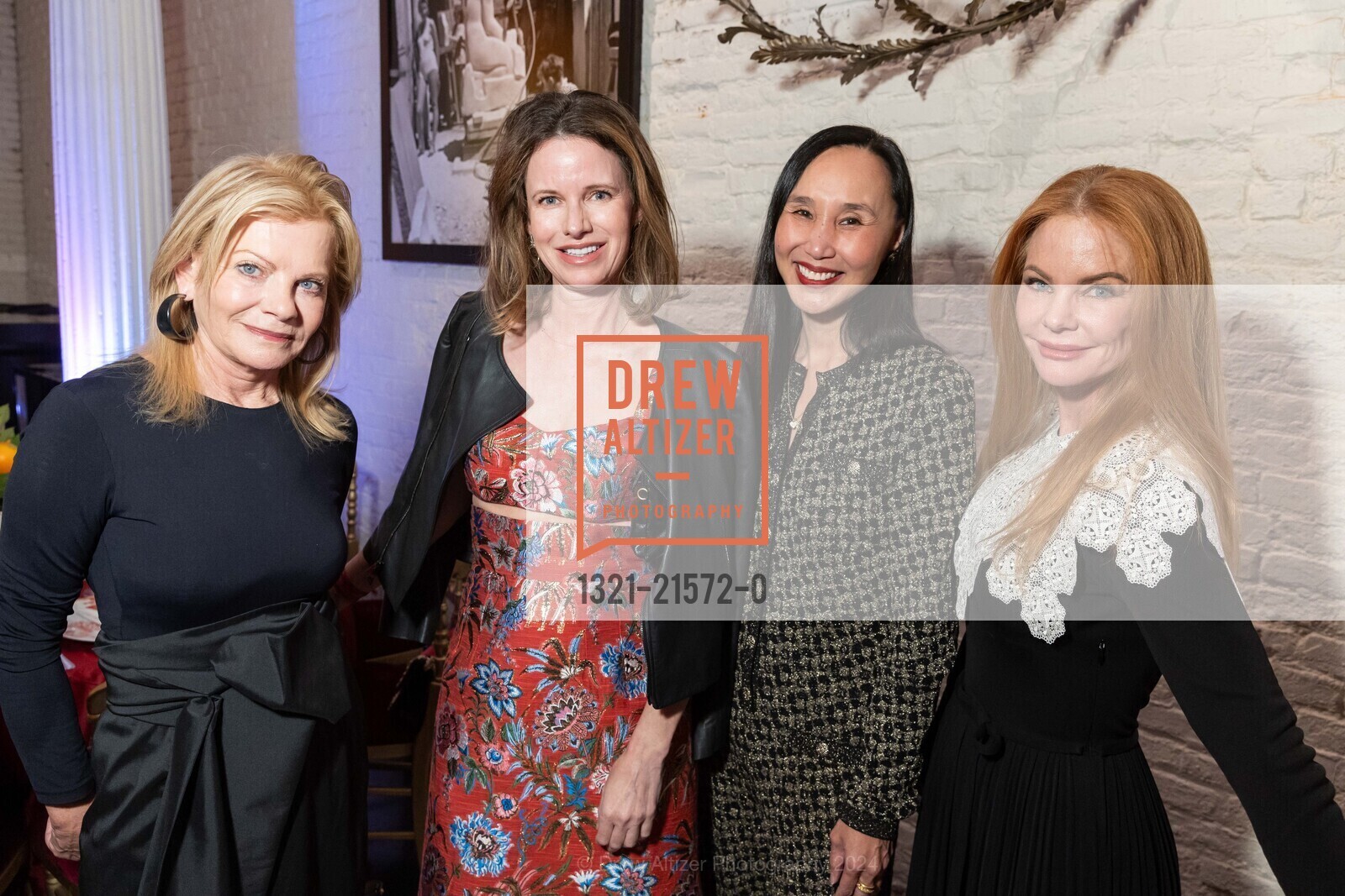 Alison Carlson, Lindsay Bolton, Carolyn Chang, Cheryl Baxter, Makras, Chang & Shah Birthday Celebration, Villa Taverna. 27 Hotaling Pl, SF, CA 94111 US, February 9th, 2024, Photo #1321-21572-0 Alison Carlson, Lindsay Bolton, Carolyn Chang, Cheryl Baxter, Photo #1321-21572-0