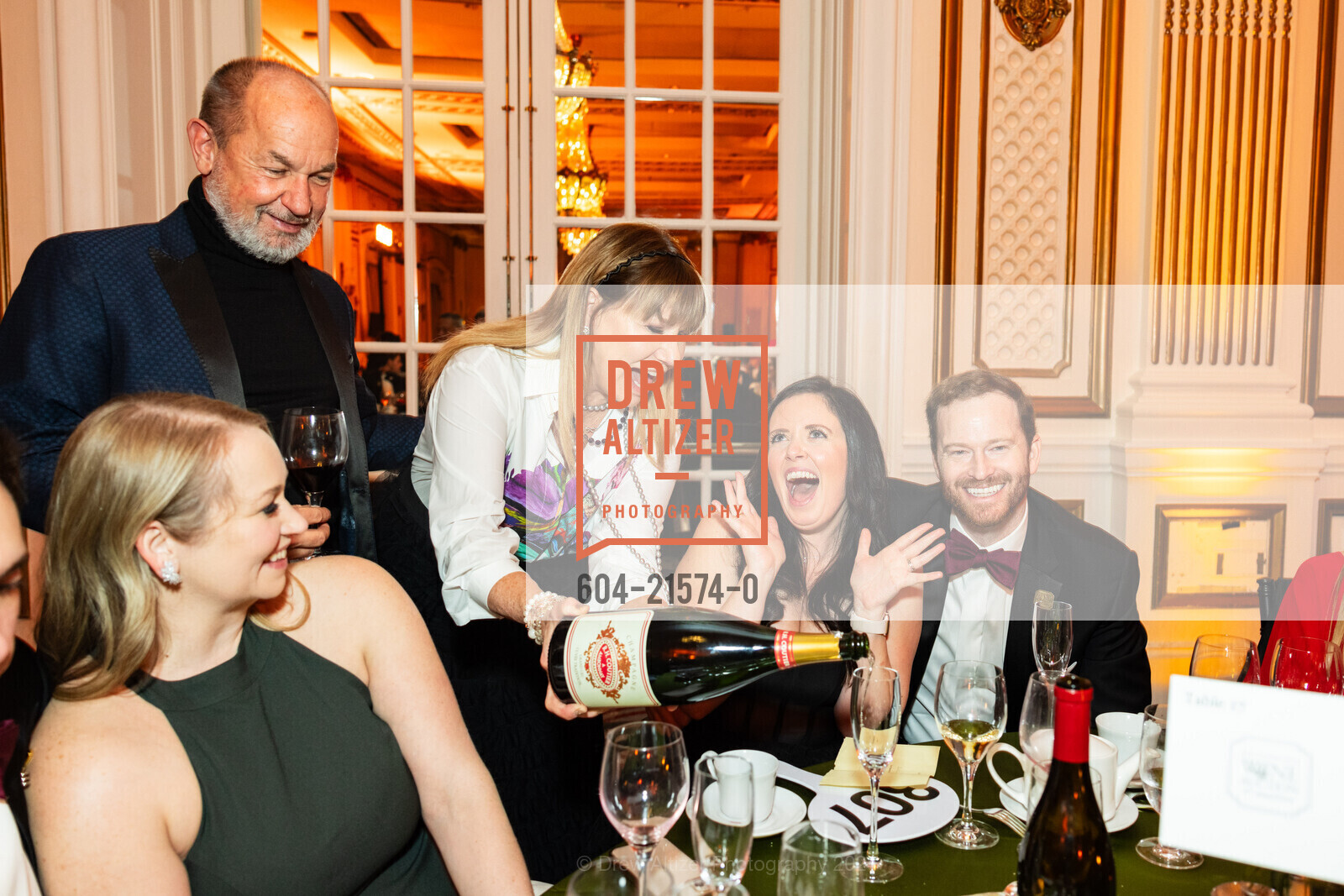 Bruce Keiser, Erin Riley, Michael Hodgkinson, The Guardsmen's 47th Annual Wine Auction, Palace Hotel, a Luxury Collection Hotel. 2 New Montgomery St, SF, CA 94105 US, February 10th, 2024, Photo #604-21574-0 Bruce Keiser, Erin Riley, Michael Hodgkinson, Photo #604-21574-0