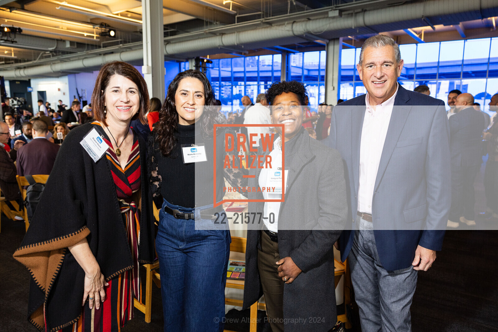 Shana Daum, Marie Hemsley, Iowayna Pena, Stephen Revetria, SAN FRANCISCO'S HEARTBEAT: SFCC's 2024 CityBeat Breakfast, Pier 27. 27 The Embarcadero, SF, CA 94111 US, February 14th, 2024, Photo #22-21577-0 Shana Daum, Marie Hemsley, Iowayna Pena, Stephen Revetria, Photo #22-21577-0