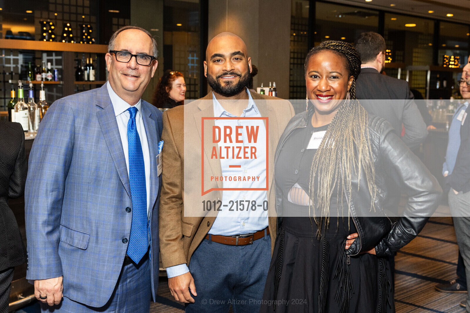 Tom McInerney, Tim Reed, Shondella Reed, LCCR’s 37th Annual Dr. Martin Luther King Jr. Awards 2024, Hyatt Regency San Francisco. 5 Embarcadero Ctr, SF, CA 94111 US, February 15th, 2024, Photo #1012-21578-0 Tom McInerney, Tim Reed, Shondella Reed, Photo #1012-21578-0