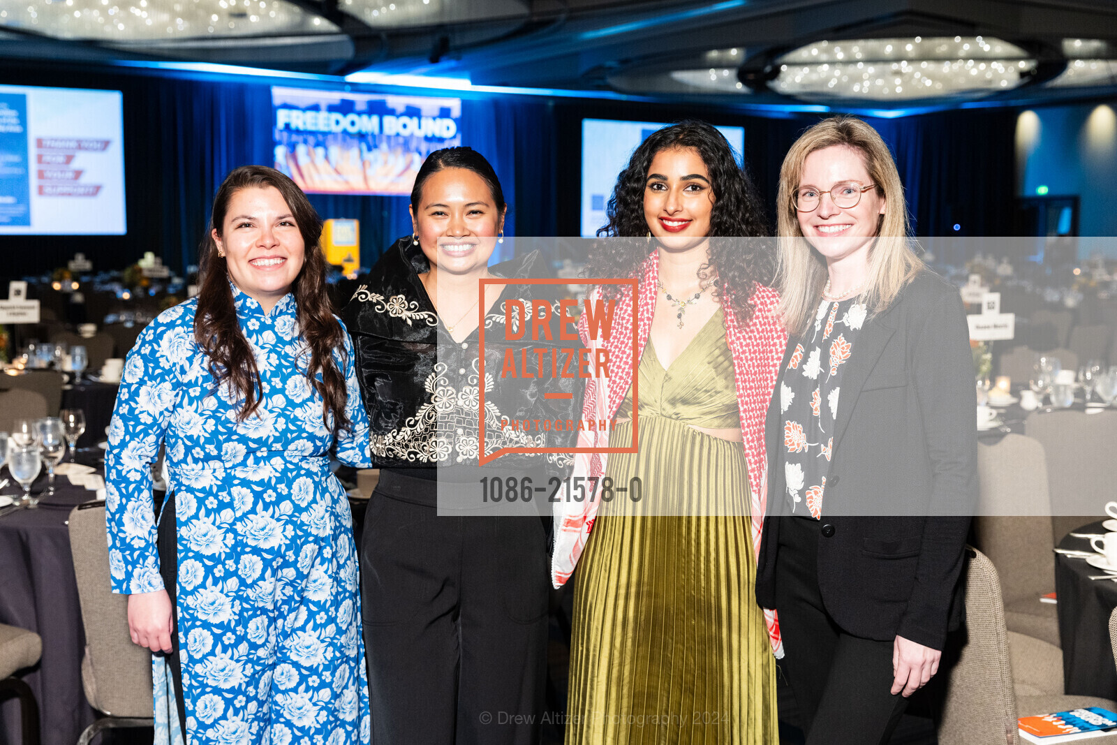 Nikki Endsley, Chriselle Rugaro, Yasmeen Khan, Rachel Sheridan, LCCR’s 37th Annual Dr. Martin Luther King Jr. Awards 2024, Hyatt Regency San Francisco. 5 Embarcadero Ctr, SF, CA 94111 US, February 15th, 2024, Photo #1086-21578-0 Nikki Endsley, Chriselle Rugaro, Yasmeen Khan, Rachel Sheridan, Photo #1086-21578-0