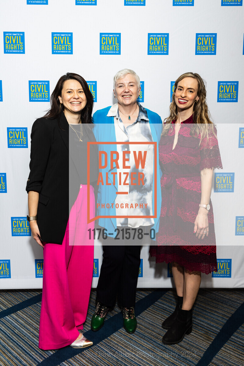 Sarah Suenaga, Pattie Walsh, Maya Mancuso, LCCR’s 37th Annual Dr. Martin Luther King Jr. Awards 2024, Hyatt Regency San Francisco. 5 Embarcadero Ctr, SF, CA 94111 US, February 15th, 2024, Photo #1176-21578-0 Sarah Suenaga, Pattie Walsh, Maya Mancuso, Photo #1176-21578-0