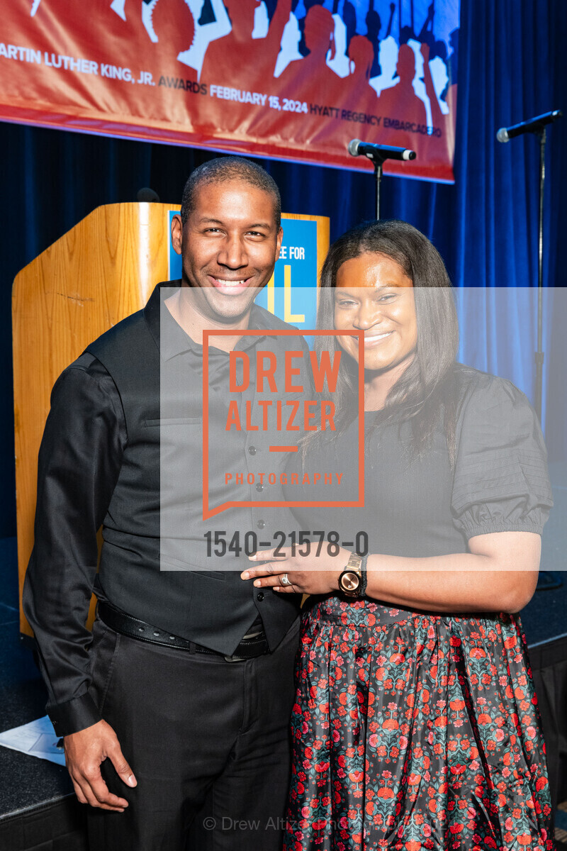 Clifton Barnes, Suzette Barnes, LCCR’s 37th Annual Dr. Martin Luther King Jr. Awards 2024, Hyatt Regency San Francisco. 5 Embarcadero Ctr, SF, CA 94111 US, February 15th, 2024, Photo #1540-21578-0 Clifton Barnes, Suzette Barnes, Photo #1540-21578-0