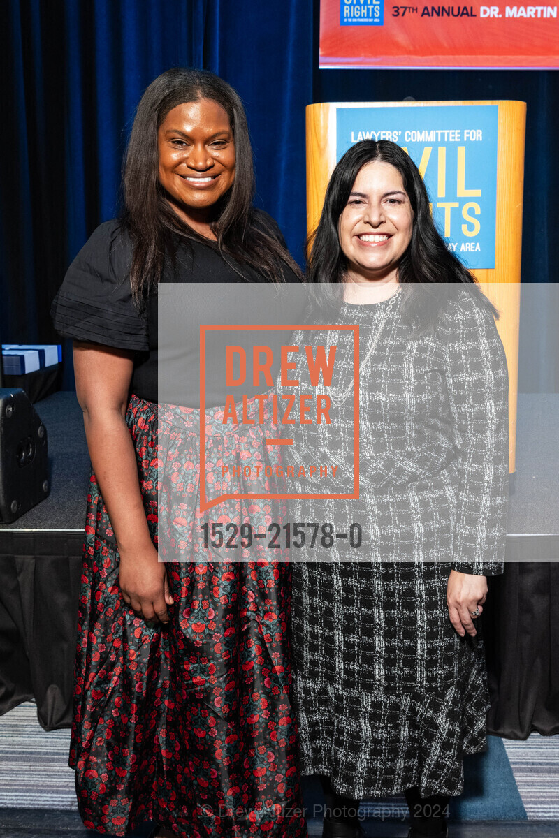 Suzette Barnes, Bianca Sierra Wolff, LCCR’s 37th Annual Dr. Martin Luther King Jr. Awards 2024, Hyatt Regency San Francisco. 5 Embarcadero Ctr, SF, CA 94111 US, February 15th, 2024, Photo #1529-21578-0 Suzette Barnes, Bianca Sierra Wolff, Photo #1529-21578-0