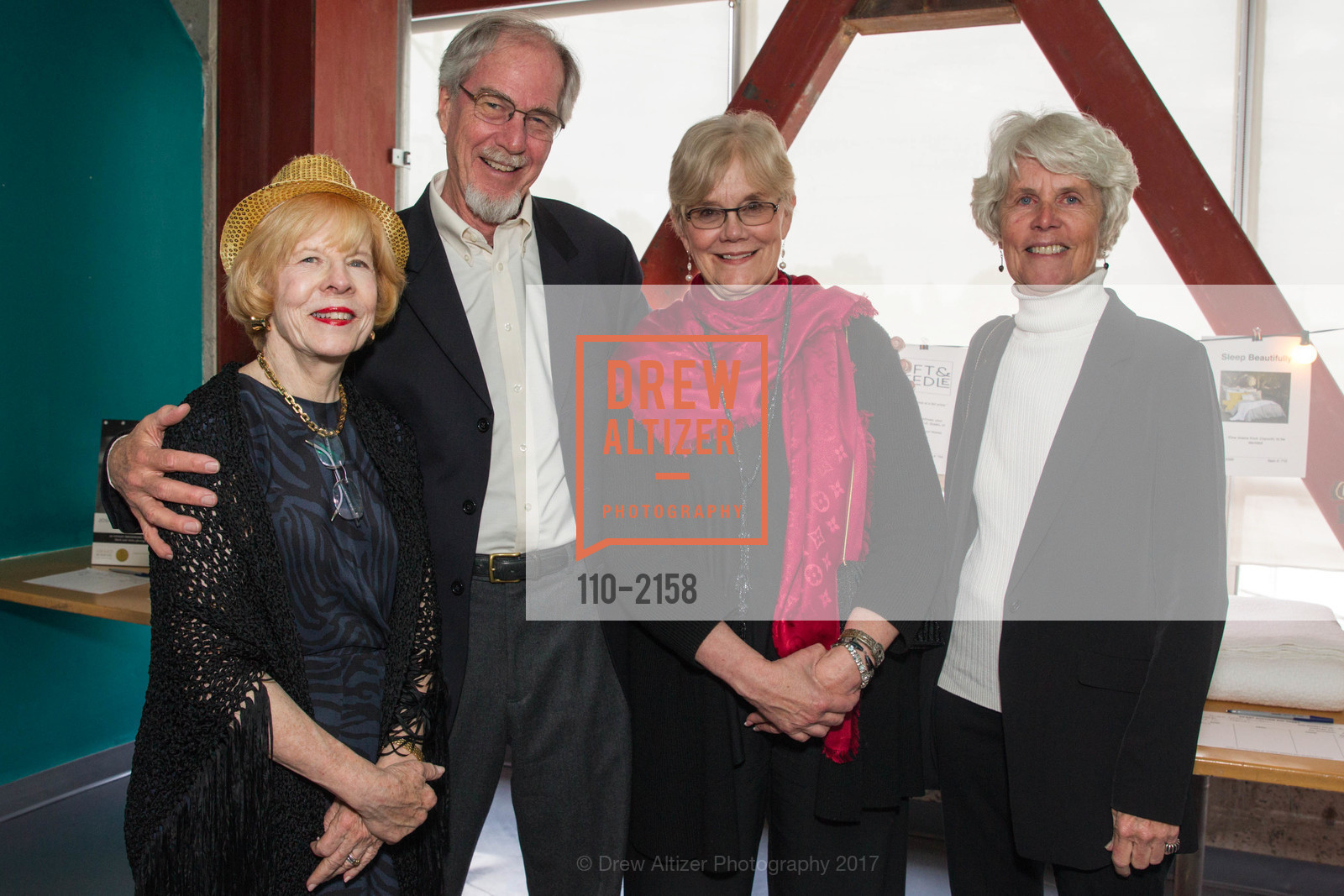 Betsy Bliss, Dave Olson, Mary Moore, Nancy Slepicka, 2017 Our House Gala, Homeless Prenatal Program. 2500 18th Street, May 6th, 2017, Photo #110-2158 Betsy Bliss, Dave Olson, Mary Moore, Nancy Slepicka, Photo #110-2158