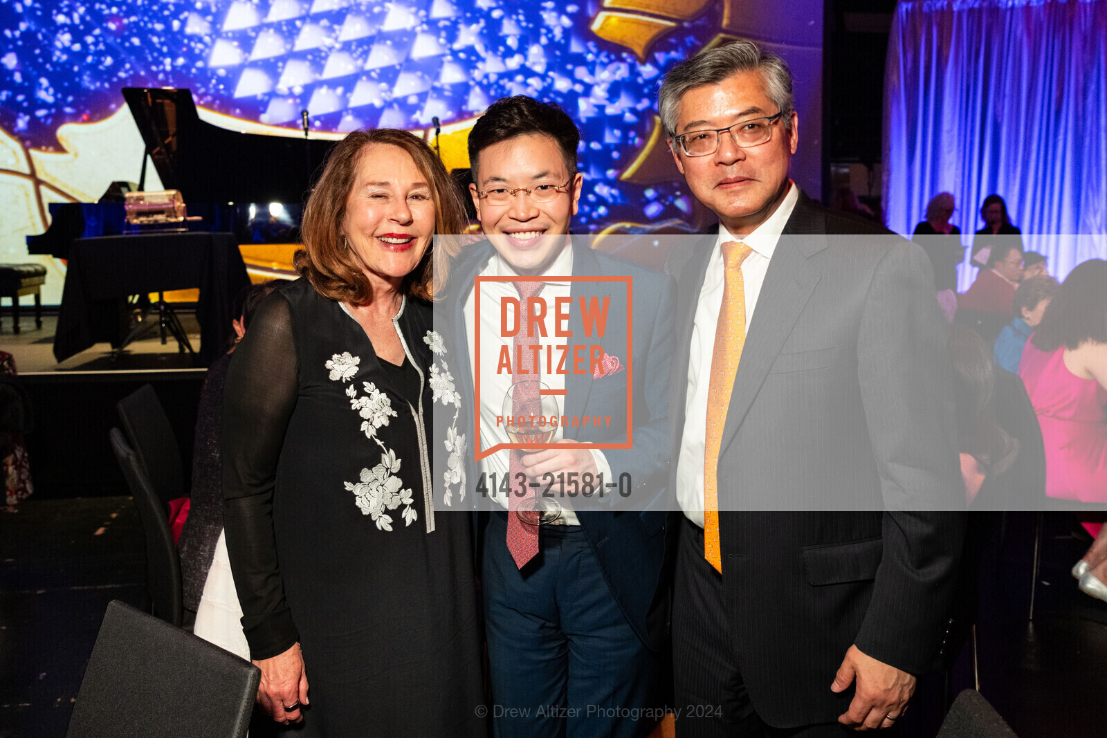 Trine Sorensen, Paul Huang, Jay Xu, San Francisco Symphony Celebrates Lunar New Year: Year of the Dragon, San Francisco Symphony. 201 Van Ness Ave, SF, CA 94102 US, February 17th, 2024, Photo #4143-21581-0 Trine Sorensen, Paul Huang, Jay Xu, Photo #4143-21581-0