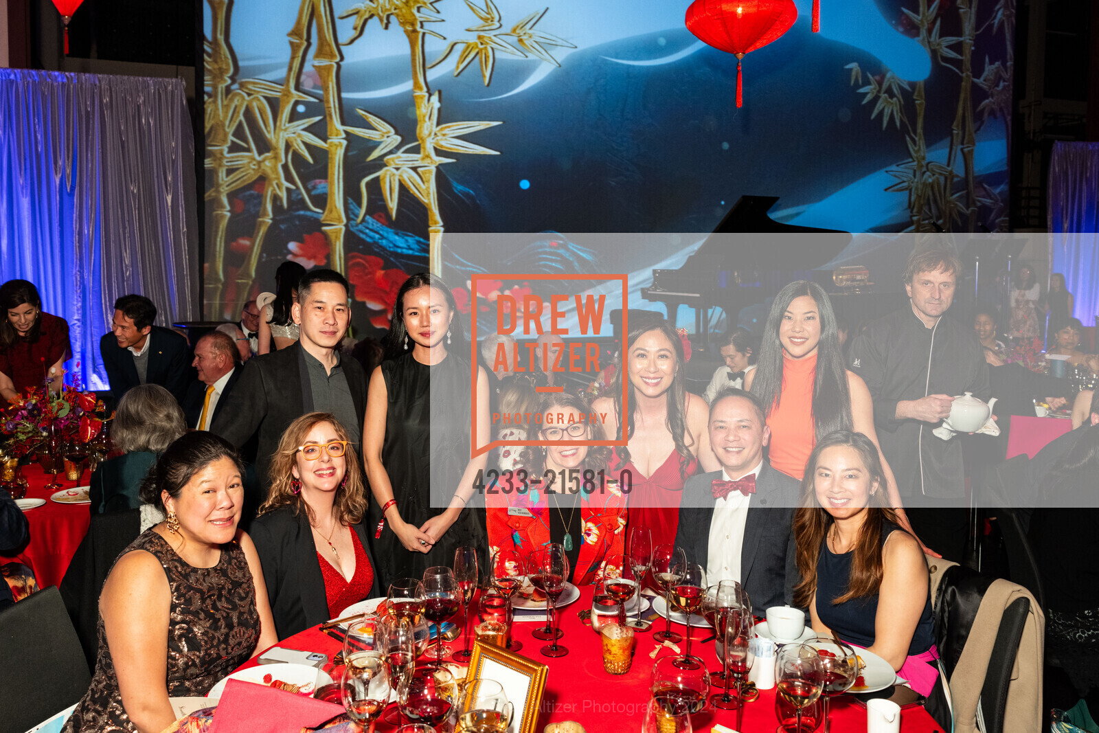 Jan Chung, Stephanie Block, May van Norman, See Chen, Jenny Chen, Albert Chen, Lynn Chiu-Collins, Jennifer Cheng, Lydia So, San Francisco Symphony Celebrates Lunar New Year: Year of the Dragon, San Francisco Symphony. 201 Van Ness Ave, SF, CA 94102 US, February 17th, 2024, Photo #4233-21581-0 Jan Chung, Stephanie Block, May van Norman, See Chen, Jenny Chen, Albert Chen, Lynn Chiu-Collins, Jennifer Cheng, Lydia So, Photo #4233-21581-0