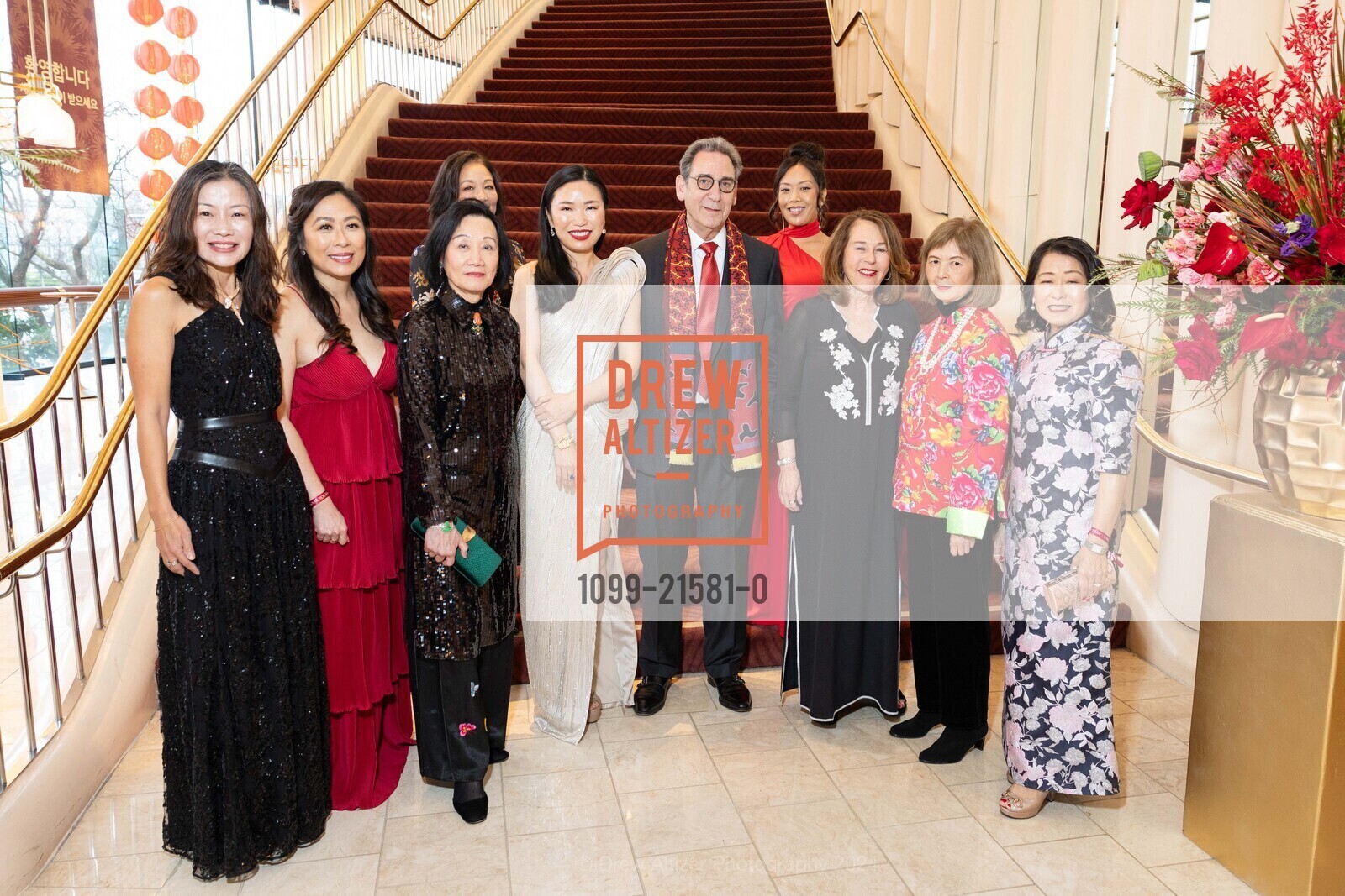Lilian Qian, Lydia So, Iris Chan, Patricia Lee Hoffman, Ella Qing Hou, Fred Levin, Michelle Wei, Trine Sorensen, Claudine Cheng, Tiffany Hong, San Francisco Symphony Celebrates Lunar New Year: Year of the Dragon, San Francisco Symphony. 201 Van Ness Ave, SF, CA 94102 US, February 17th, 2024, Photo #1099-21581-0 Lilian Qian, Lydia So, Iris Chan, Patricia Lee Hoffman, Ella Qing Hou, Fred Levin, Michelle Wei, Trine Sorensen, Claudine Cheng, Tiffany Hong, Photo #1099-21581-0