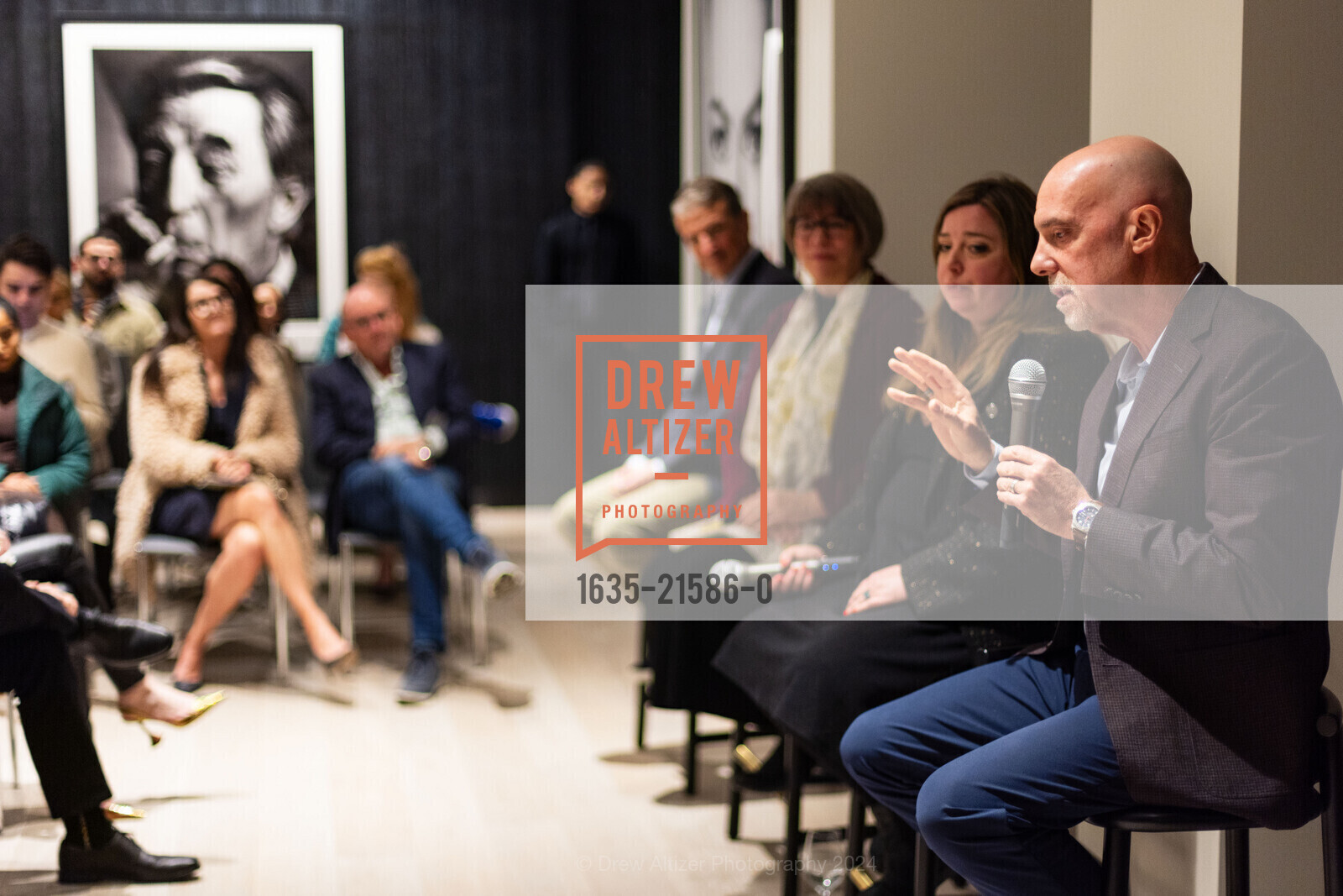 Jason Oberfest, Jeanne-Marie Mudd, Christin Glorioso, Eric Pifer, SF Mag Presents LONGEVITY: THE INTERSECTION BETWEEN SCIENCE AND LIFESTYLE, 181 Fremont Gallery. 181 Fremont St., SF, CA 94105 US, February 22nd, 2024, Photo #1635-21586-0 Jason Oberfest, Jeanne-Marie Mudd, Christin Glorioso, Eric Pifer, Photo #1635-21586-0
