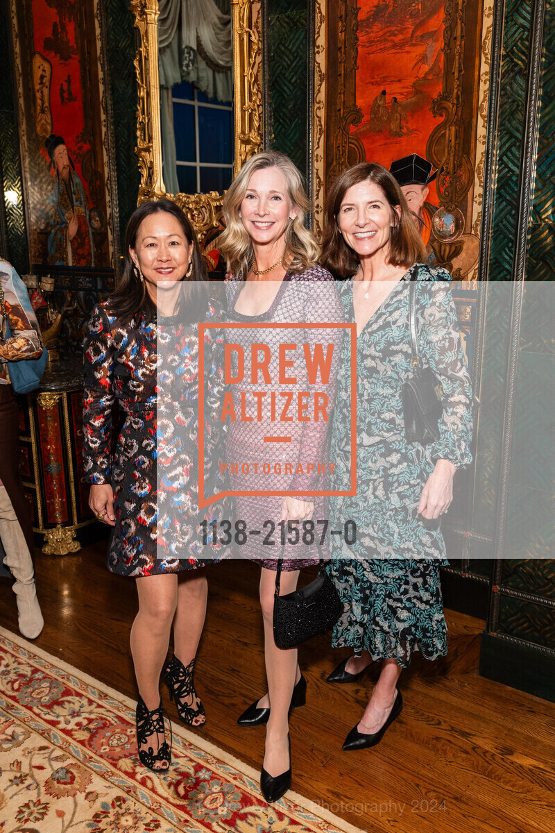 Celeste Lee-Bobroff, Courtney Labe, Francesca Amann, San Francisco Opera Guild Donor Appreciation Reception and Recital, Getty Residence. 2880 Broadway, SF, CA 94123 US, February 22nd, 2024, Photo #1138-21587-0 Celeste Lee-Bobroff, Courtney Labe, Francesca Amann, Photo #1138-21587-0