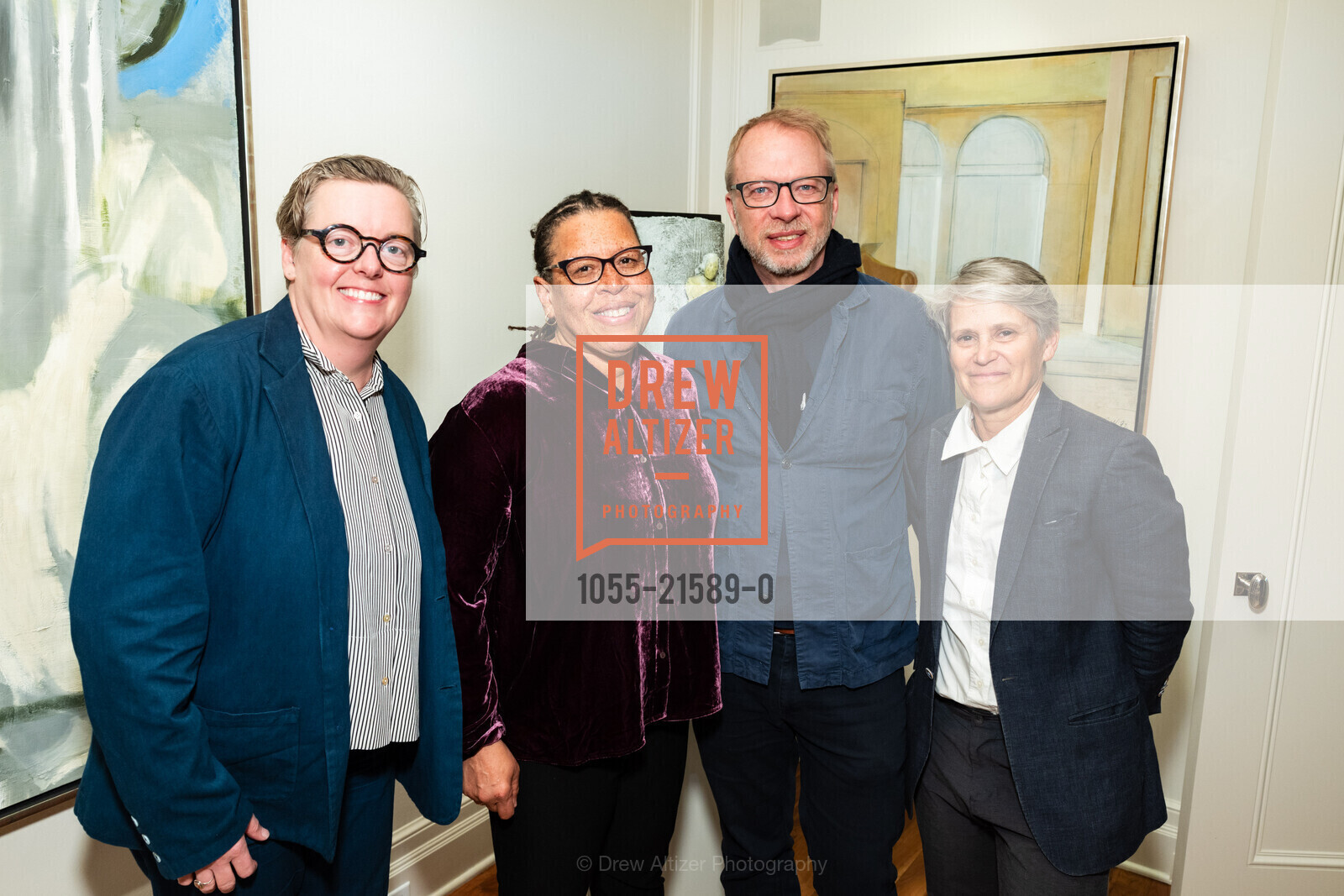 Sunny Smith, Jacqueline Francis, Keith Krumwiede, Mara Hancock, California College of the Art's 2024 Gala Pre-Party, Private Residence, Photo #1055-21589-0 Sunny Smith, Jacqueline Francis, Keith Krumwiede, Mara Hancock, Photo #1055-21589-0