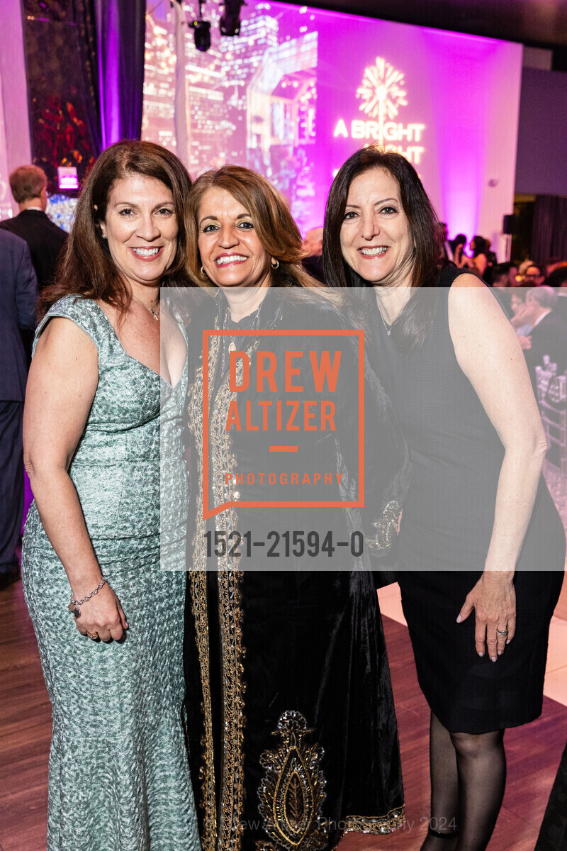 Tessie Calligeros, Maria Perakis, Kathy Roque, The Alzheimer's Association Presents A Bright Night Gala, The GlassHouse SJ. 84 W Santa Clara St, San Jose, CA 95113 US, March 2nd, 2024, Photo #1521-21594-0 Tessie Calligeros, Maria Perakis, Kathy Roque, Photo #1521-21594-0