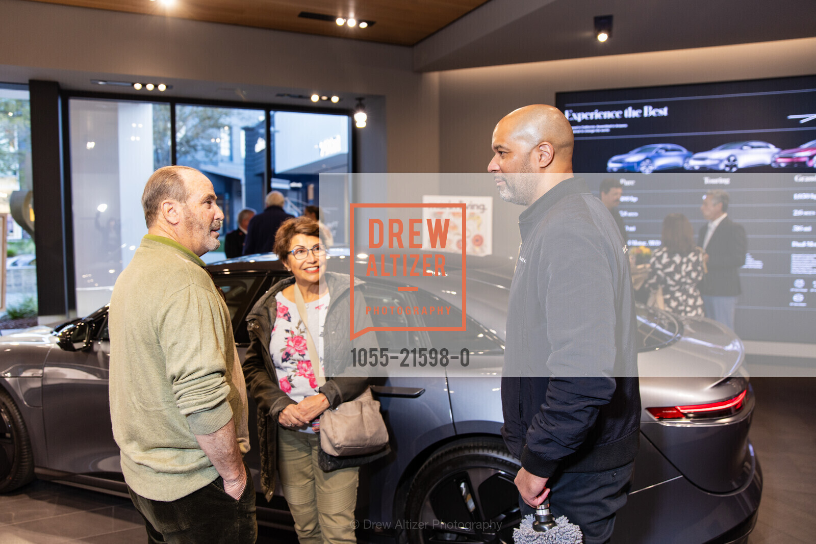 Stewart Diamond, Renee Paisley, Benjie Upcher, Lucid Motors x Marin Living Magazine, Lucid Studio The Village at Corte Madera. 1802 Redwood Hwy, Corte Madera, CA 94925 US, Photo #1055-21598-0 Stewart Diamond, Renee Paisley, Benjie Upcher, Photo #1055-21598-0