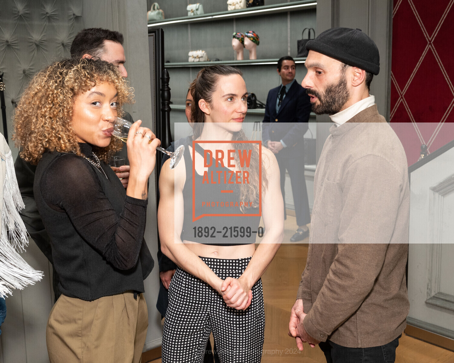 Jenna Marie, Ryan Rouland Smith, Allie Papazian, Jaime Garcia Castilla, ODC 2024 Dance Downtown Pre-Gala Party, Gucci. 240 Stockton St, SF, CA 94108 US, March 6th, 2024, Photo #1892-21599-0 Jenna Marie, Ryan Rouland Smith, Allie Papazian, Jaime Garcia Castilla, Photo #1892-21599-0