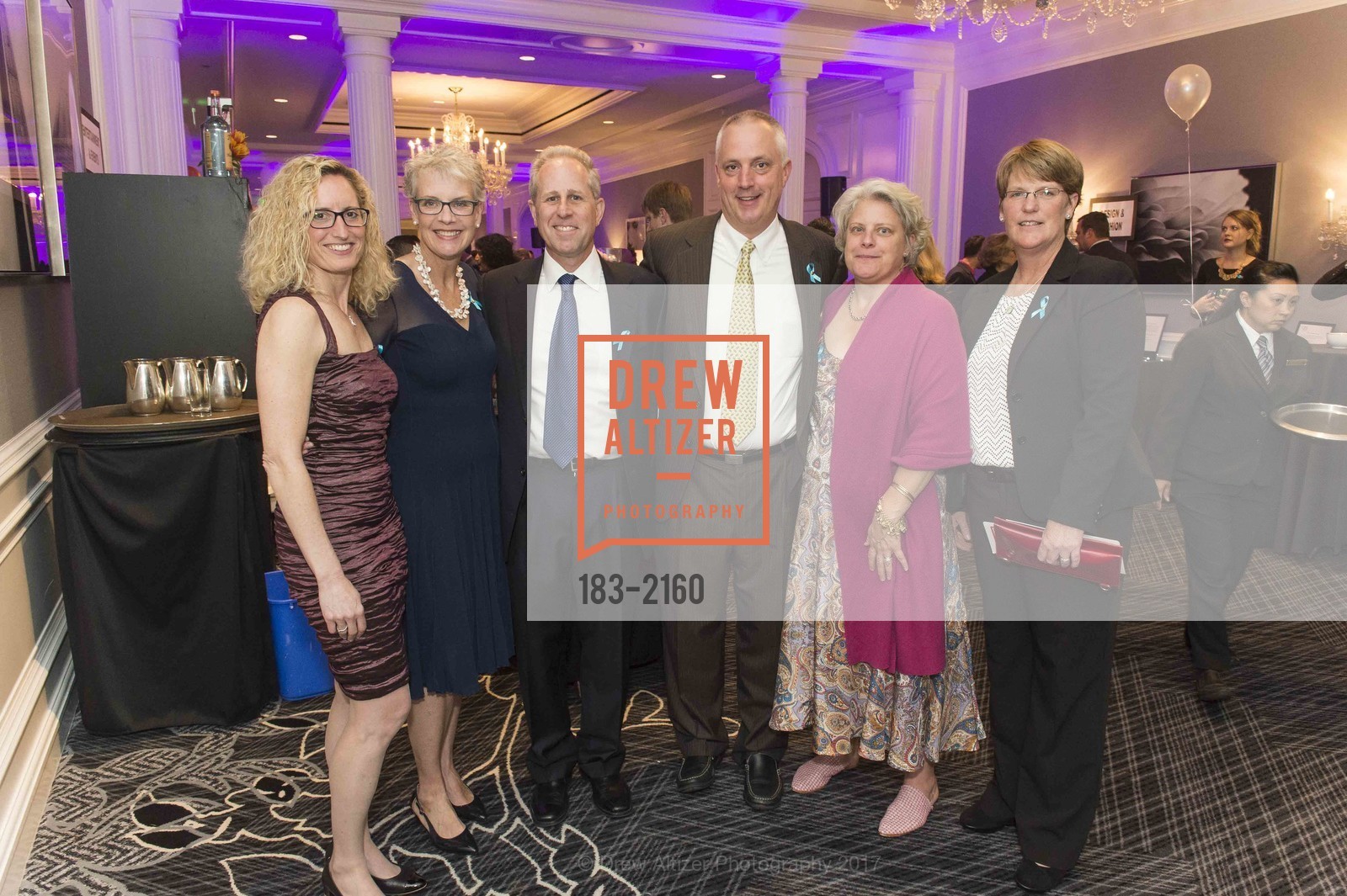 Monica Higgins, Susan Crown, Greg Toto, William Ellis, Mary Crown, Sarah James, SFCASA's Fostering Change Gala: Love Grows Here, The Ritz-Carlton, May 5th, 2017, Photo #183-2160 Monica Higgins, Susan Crown, Greg Toto, William Ellis, Mary Crown, Sarah James, Photo #183-2160