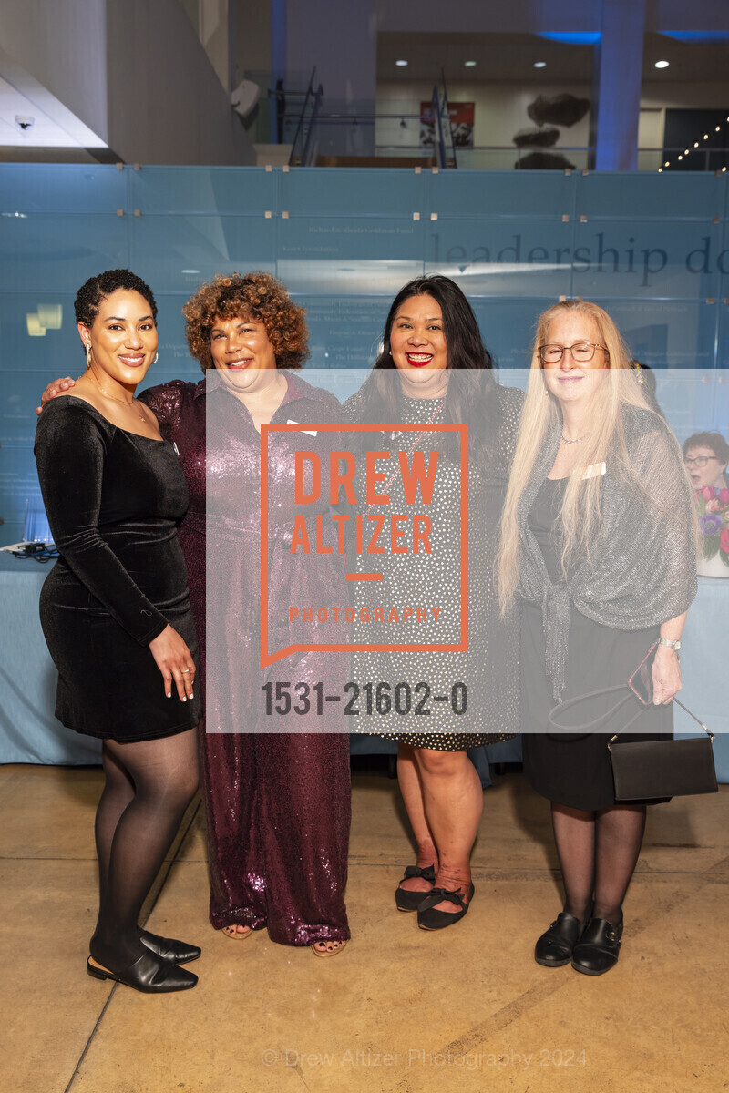 Nikki Patton, Danielle Patton, Christina Pascual, Lisa Wolf, Jewish Community Center of San Francisco (JCCSF) 2024 Gala, JCCSF. 3200 California St, SF, CA 94118 US, March 7th, 2024, Photo #1531-21602-0 Nikki Patton, Danielle Patton, Christina Pascual, Lisa Wolf, Photo #1531-21602-0