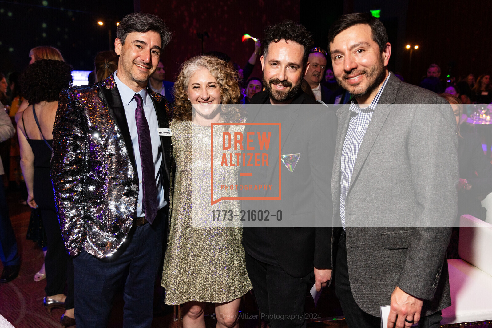 Paul Geduldig, Danielle Foreman, Brett Foreman, Jonathan Brandon, Jewish Community Center of San Francisco (JCCSF) 2024 Gala, JCCSF. 3200 California St, SF, CA 94118 US, March 7th, 2024, Photo #1773-21602-0 Paul Geduldig, Danielle Foreman, Brett Foreman, Jonathan Brandon, Photo #1773-21602-0