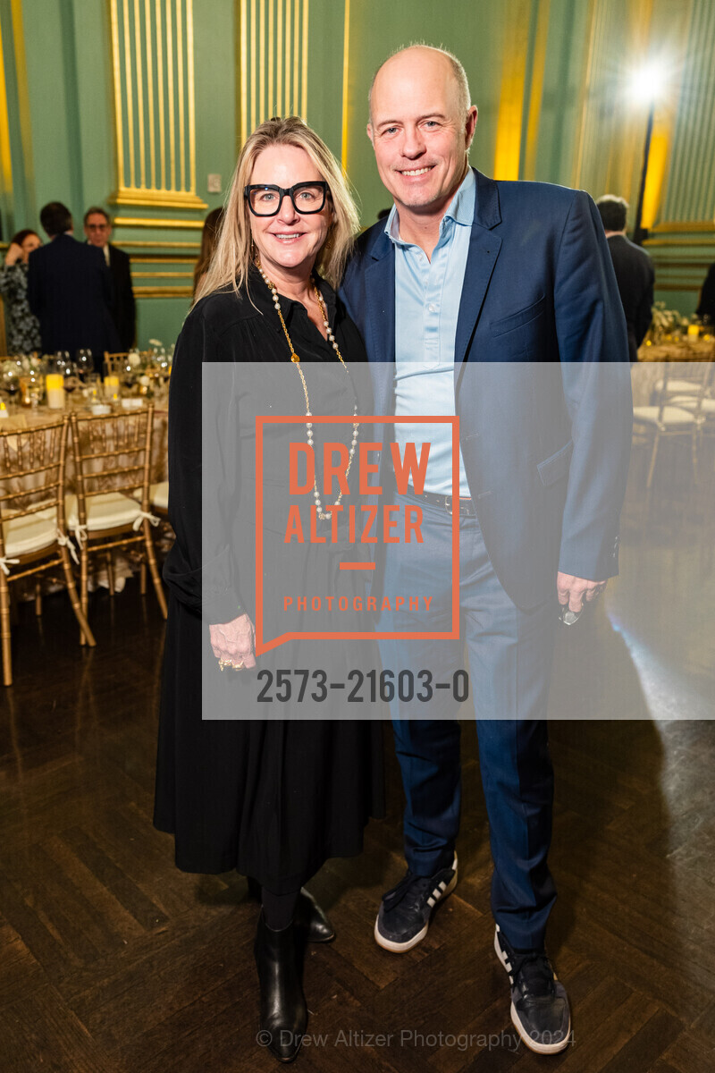 Hilary Newsom Callan, Geoff Callan, Angel of The Arts presented by Festival Napa Valley honoring Gordon Getty, War Memorial Opera House- Green Room. 301 Van Ness Ave, SF, CA 94102 US, March 7th, 2024, Photo #2573-21603-0 Hilary Newsom Callan, Geoff Callan, Photo #2573-21603-0