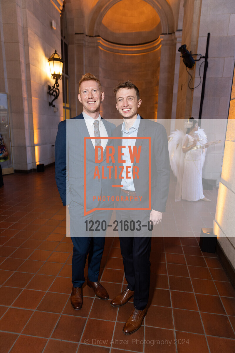 Zachary Burgess, Tim Keeler, Angel of The Arts presented by Festival Napa Valley honoring Gordon Getty, War Memorial Opera House- Green Room. 301 Van Ness Ave, SF, CA 94102 US, March 7th, 2024, Photo #1220-21603-0 Zachary Burgess, Tim Keeler, Photo #1220-21603-0