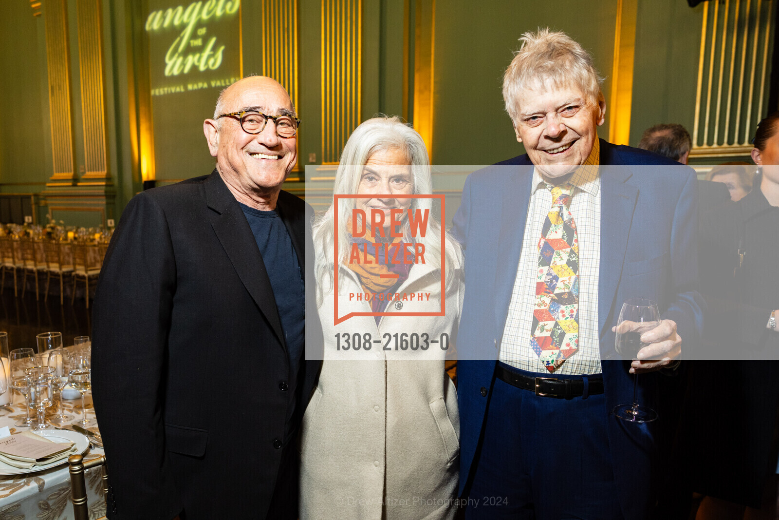 Alex Pines, Ditsa Pines, Gordon P. Getty, Photo #1308-21603-0
