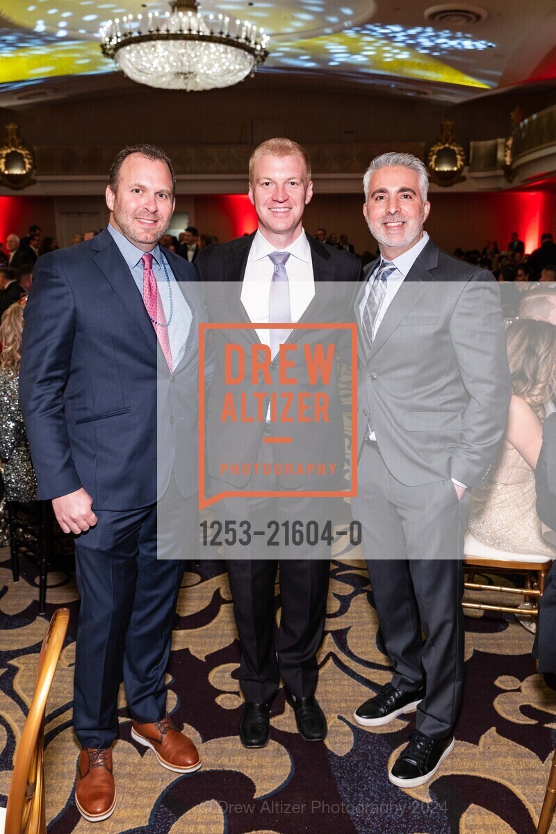 David Feinberg, Charles Halladay, Ash Baraghoush, Greater Bay Area Make-A-Wish Foundation celebrates EVENING OF WISHES: BIRTHDAY BASH 2024, Fairmont San Francisco. 950 Mason St, SF, CA 94108 US, March 7th, 2024, Photo #1253-21604-0 David Feinberg, Charles Halladay, Ash Baraghoush, Photo #1253-21604-0