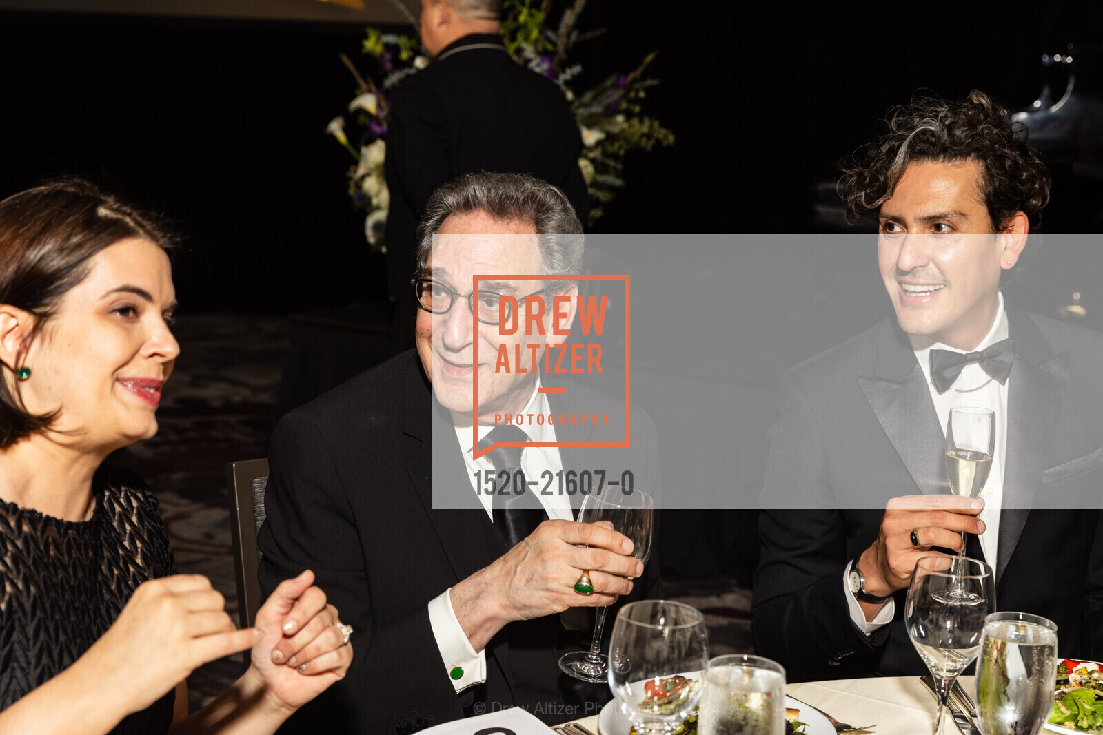 Julie Rulyak Steinberg, Fred Levin, Carlos Ortega, Community Music Center's 2024 Spring Gala, Palace Hotel, a Luxury Collection Hotel, San Francisco. 2 New Montgomery St, SF, CA 94105 US, March 8th, 2024, Photo #1520-21607-0 Julie Rulyak Steinberg, Fred Levin, Carlos Ortega, Photo #1520-21607-0