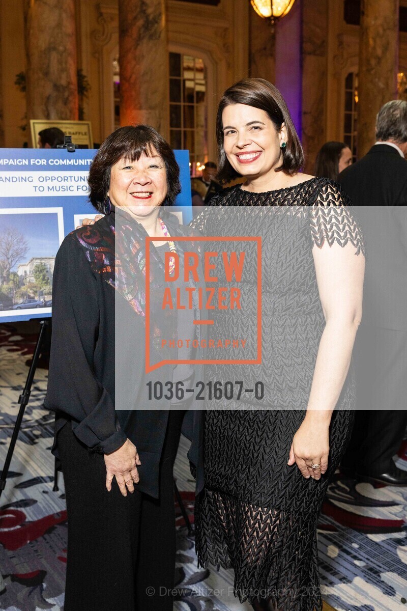 Debbie Chinn, Julie Rulyak Steinberg, Community Music Center's 2024 Spring Gala, Palace Hotel, a Luxury Collection Hotel, San Francisco. 2 New Montgomery St, SF, CA 94105 US, March 8th, 2024, Photo #1036-21607-0 Debbie Chinn, Julie Rulyak Steinberg, Photo #1036-21607-0