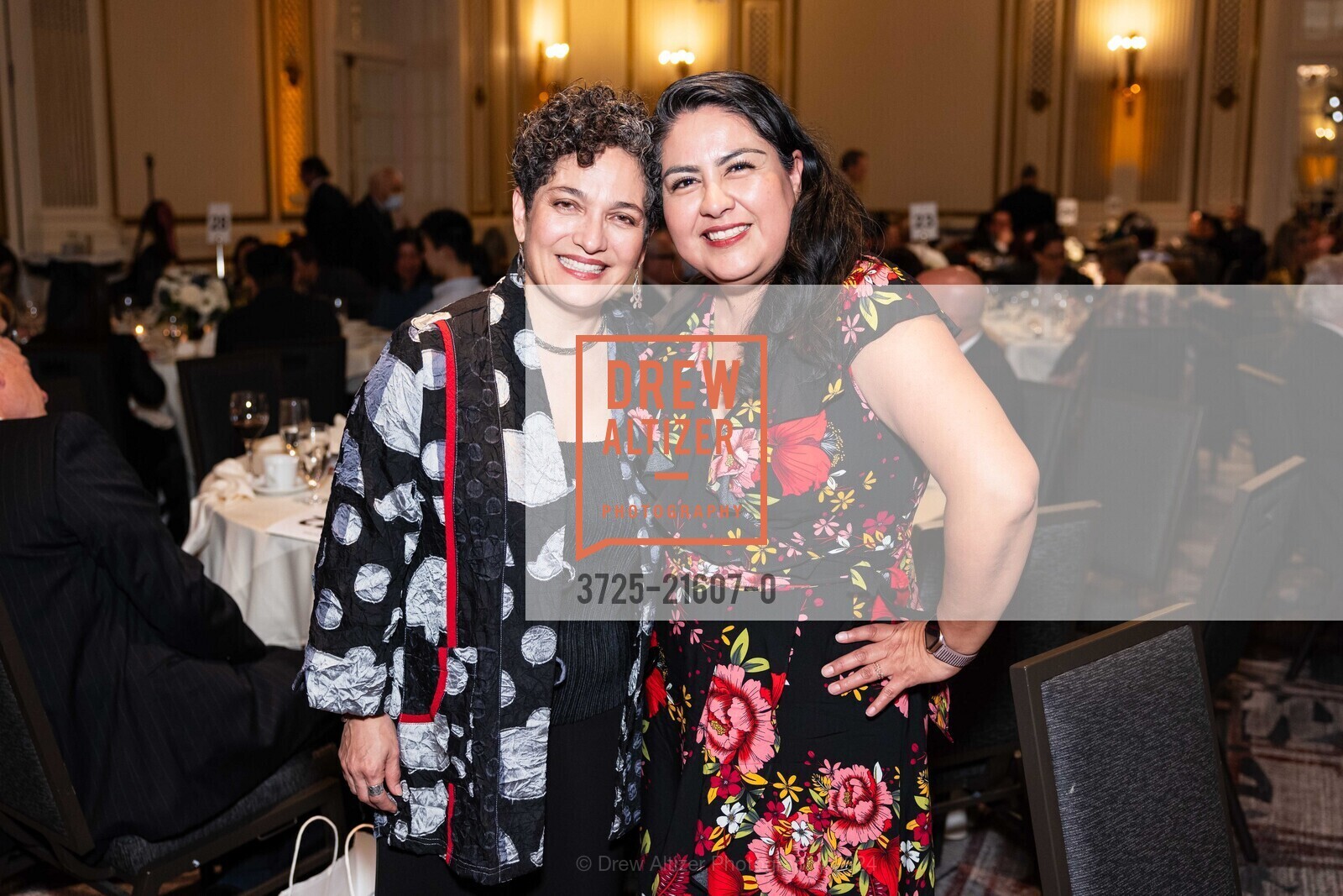 Martha Rodriguez-Salazar, Aurora Alvarado, Community Music Center's 2024 Spring Gala, Palace Hotel, a Luxury Collection Hotel, San Francisco. 2 New Montgomery St, SF, CA 94105 US, March 8th, 2024, Photo #3725-21607-0 Martha Rodriguez-Salazar, Aurora Alvarado, Photo #3725-21607-0