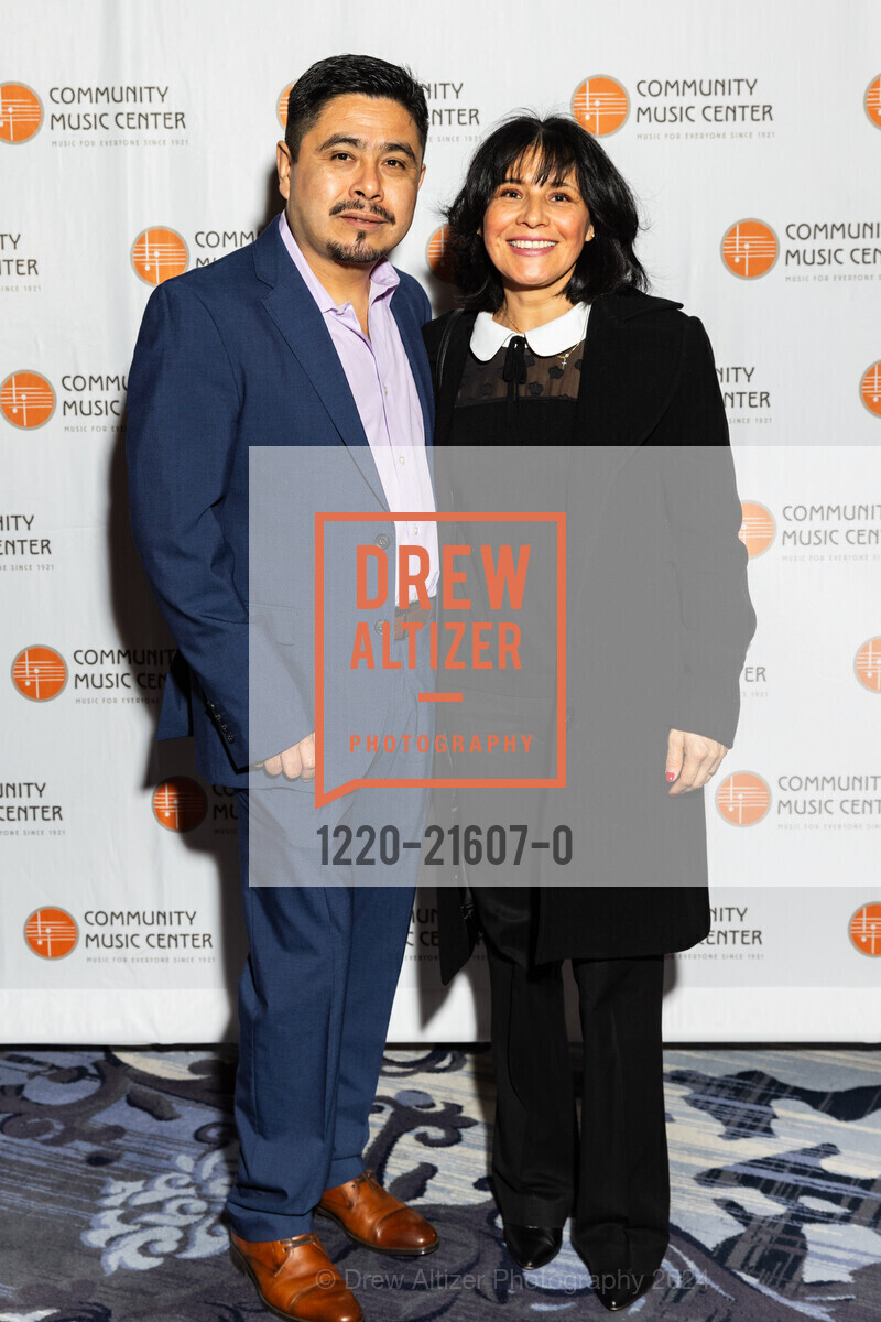 Tony Lopez, Gloria Escalante, Community Music Center's 2024 Spring Gala, Palace Hotel, a Luxury Collection Hotel, San Francisco. 2 New Montgomery St, SF, CA 94105 US, March 8th, 2024, Photo #1220-21607-0 Tony Lopez, Gloria Escalante, Photo #1220-21607-0