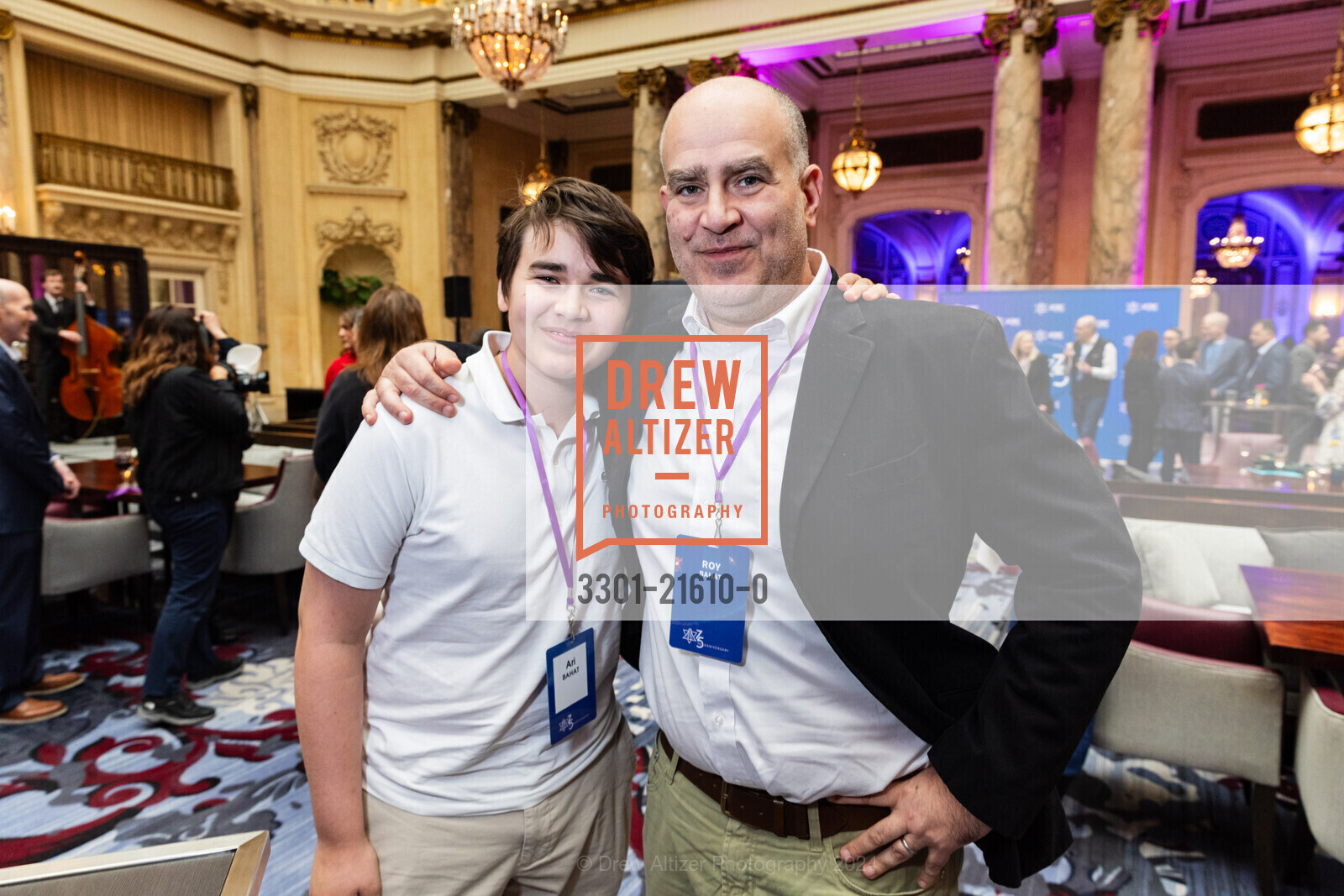 Roy Bahat, Ari Bahat, JCRC: Bridging Communities & Celebrating Champions, The Palace Hotel, a Luxury Collection Hotel. 2 New Montgomery St, SF, CA 94105 US, March 10th, 2024, Photo #3301-21610-0 Roy Bahat, Ari Bahat, Photo #3301-21610-0