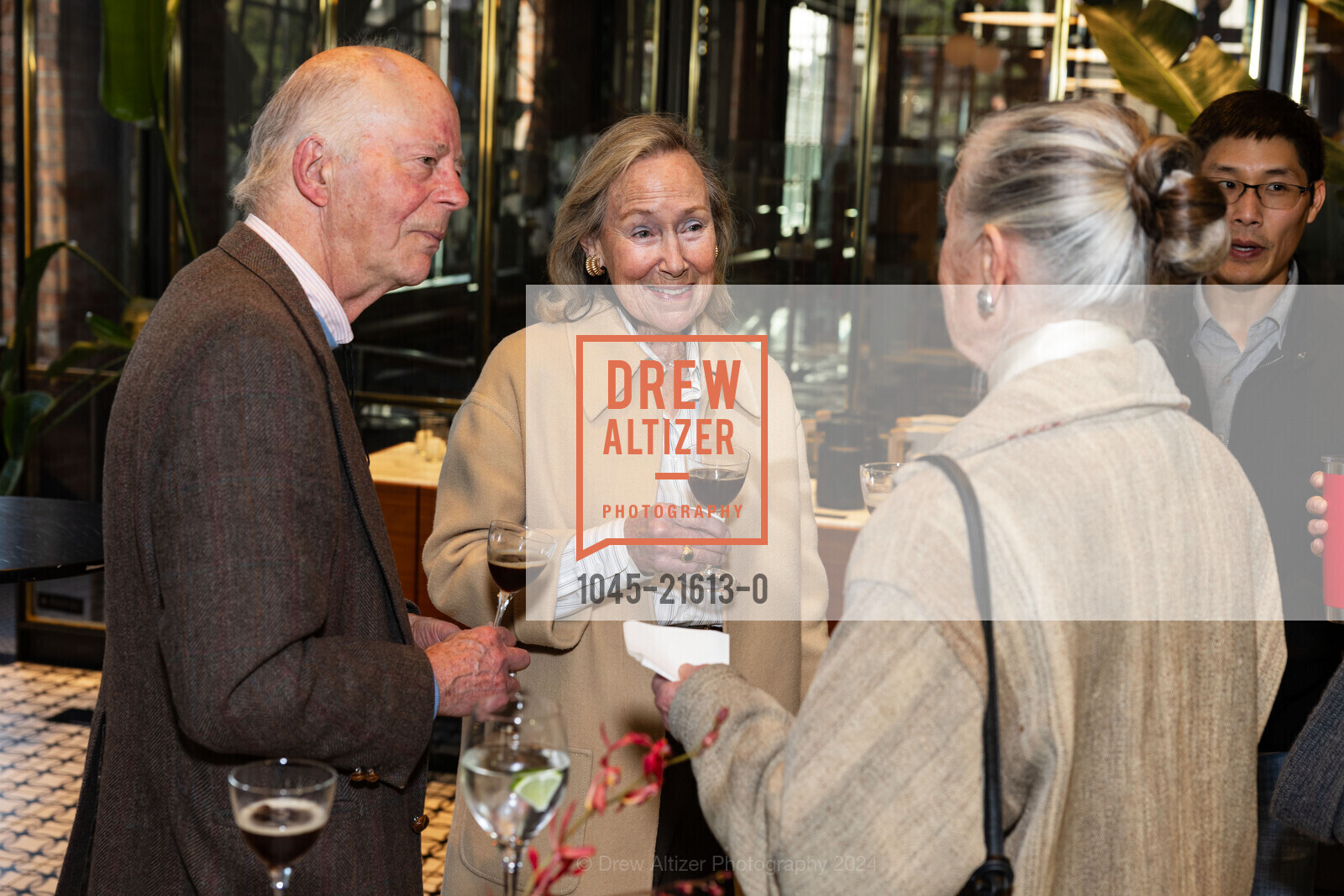 Jim Acquistapace, Christina Hale, Susan Acquistapace, ARCS Benefactor and Galileo Circle Reception, DDandelion Chocolate 16th Street Factory. 2600 16th St, SF, CA 94103 US, March 13th, 2024, Photo #1045-21613-0 Jim Acquistapace, Christina Hale, Susan Acquistapace, Photo #1045-21613-0