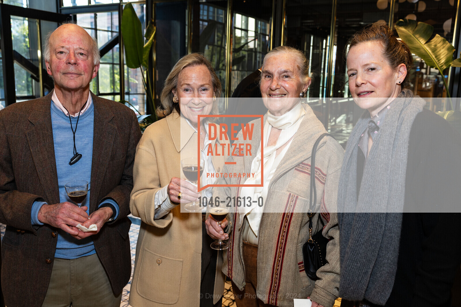 Jim Acquistapace, Linda Millard, Susan Acquistapace, Christina Hale, ARCS Benefactor and Galileo Circle Reception, DDandelion Chocolate 16th Street Factory. 2600 16th St, SF, CA 94103 US, March 13th, 2024, Photo #1046-21613-0 Jim Acquistapace, Linda Millard, Susan Acquistapace, Christina Hale, Photo #1046-21613-0