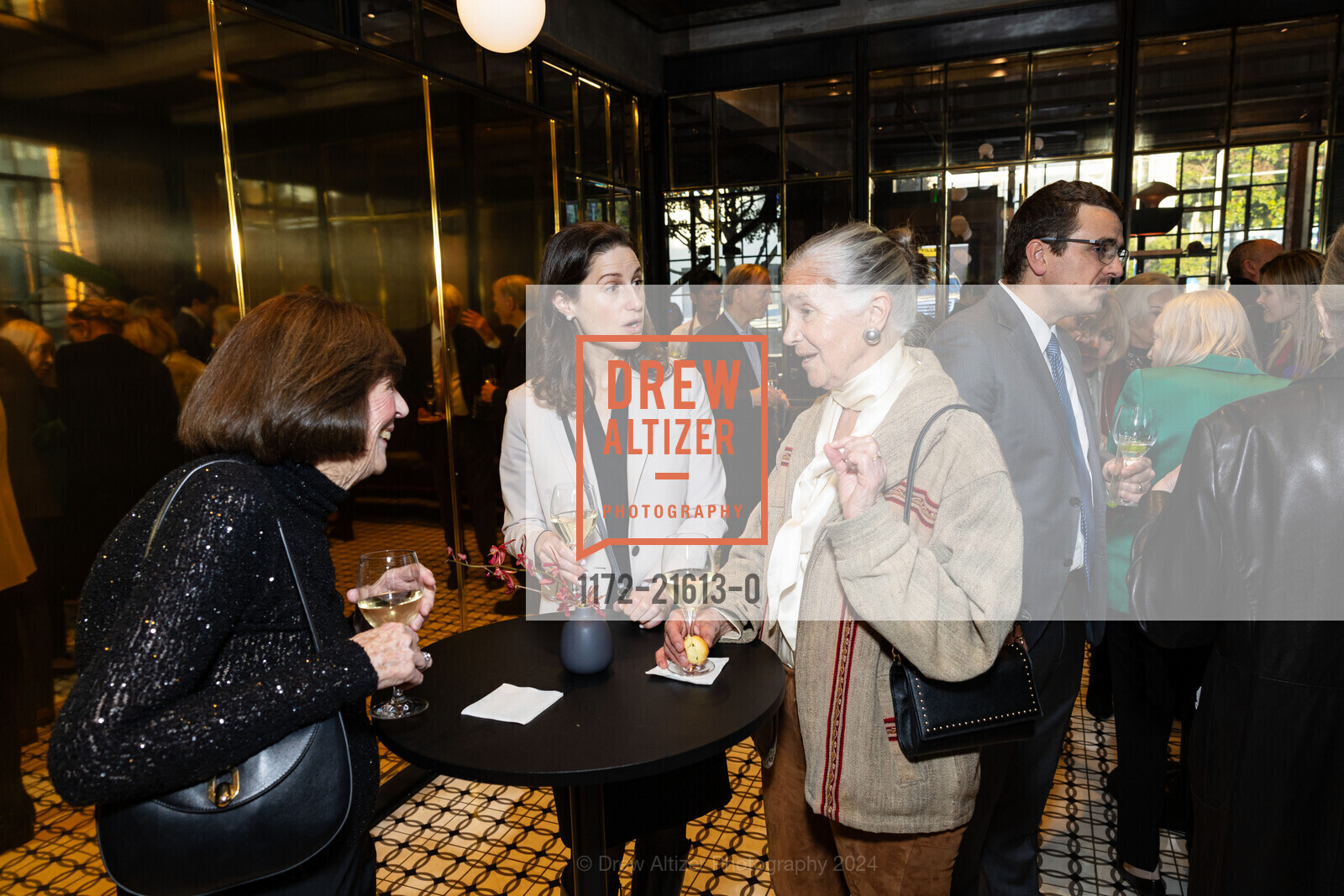 Barbara Glynn, Ariel Slaton, Susan Acquistapace, ARCS Benefactor and Galileo Circle Reception, DDandelion Chocolate 16th Street Factory. 2600 16th St, SF, CA 94103 US, March 13th, 2024, Photo #1172-21613-0 Barbara Glynn, Ariel Slaton, Susan Acquistapace, Photo #1172-21613-0